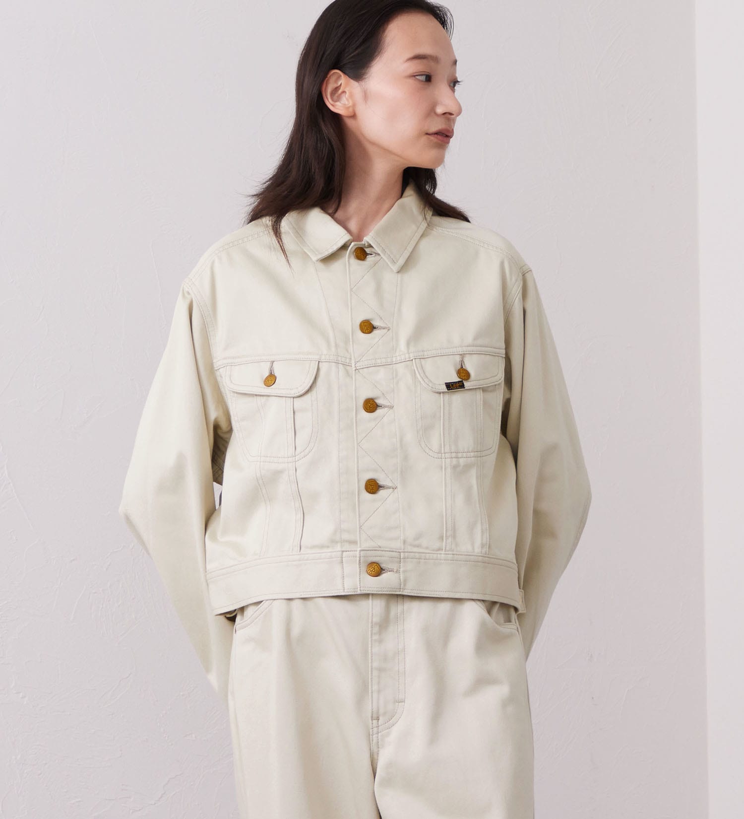Lee(リー)の【試着対象】【LOOKBOOK掲載】WESRETNER JACKET/　ウエスタナージャケット【セットアップ可】|ジャケット/アウター/その他アウター/レディース|ベージュ