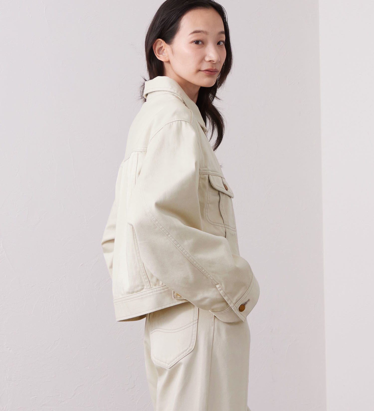 Lee(リー)の【試着対象】【LOOKBOOK掲載】WESRETNER JACKET/　ウエスタナージャケット【セットアップ可】|ジャケット/アウター/その他アウター/レディース|ベージュ