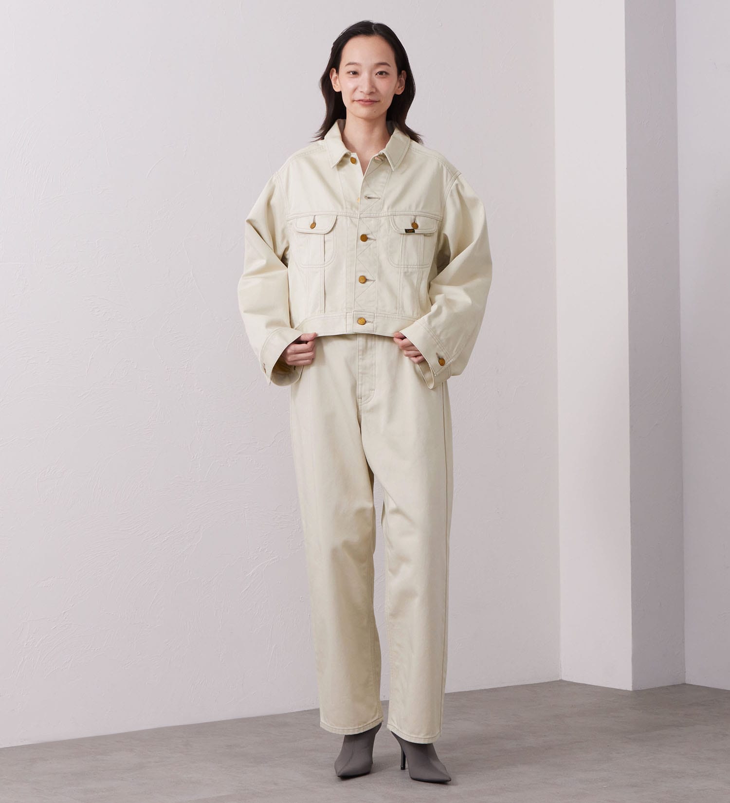 Lee(リー)の【試着対象】【LOOKBOOK掲載】WESRETNER JACKET/　ウエスタナージャケット【セットアップ可】|ジャケット/アウター/その他アウター/レディース|ベージュ