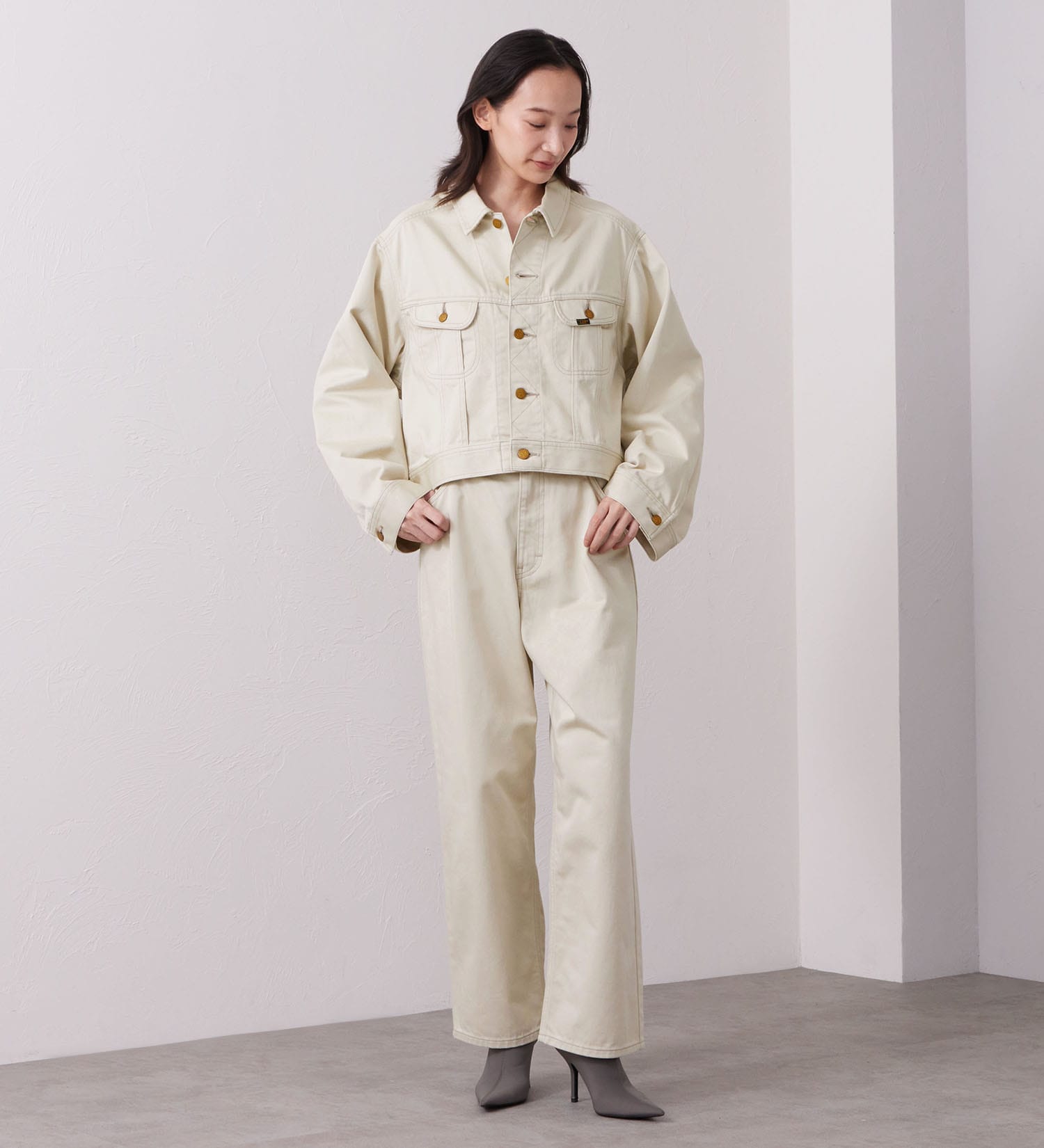 Lee(リー)の【試着対象】【LOOKBOOK掲載】WESRETNER JACKET/　ウエスタナージャケット【セットアップ可】|ジャケット/アウター/その他アウター/レディース|ベージュ