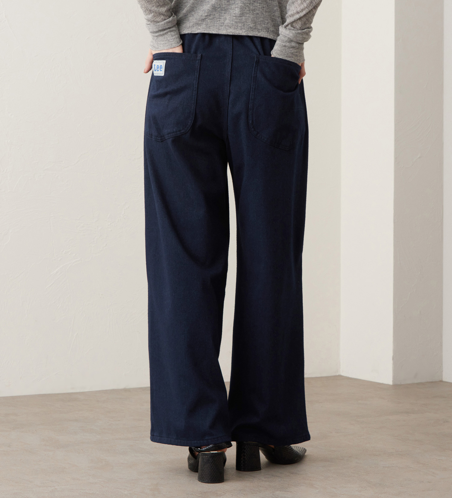 Lee(リー)の【試着対象】EASY PAINTER PANTS / イージーペインターパンツ ニットデニム【暖】|パンツ/デニム/ジーンズパンツ/レディース|インディゴブルー