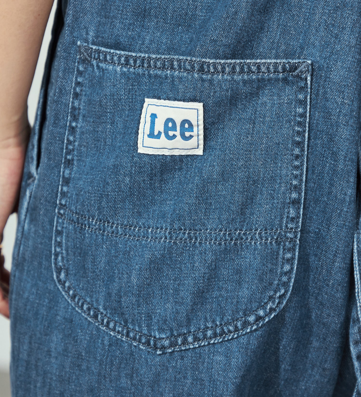 Lee(リー)の【試着対象】RELAX SALOPETTE/サロペット/オールインワン【運動会コーデ】|オールインワン/サロペット/オーバーオール/レディース|中色ブルー