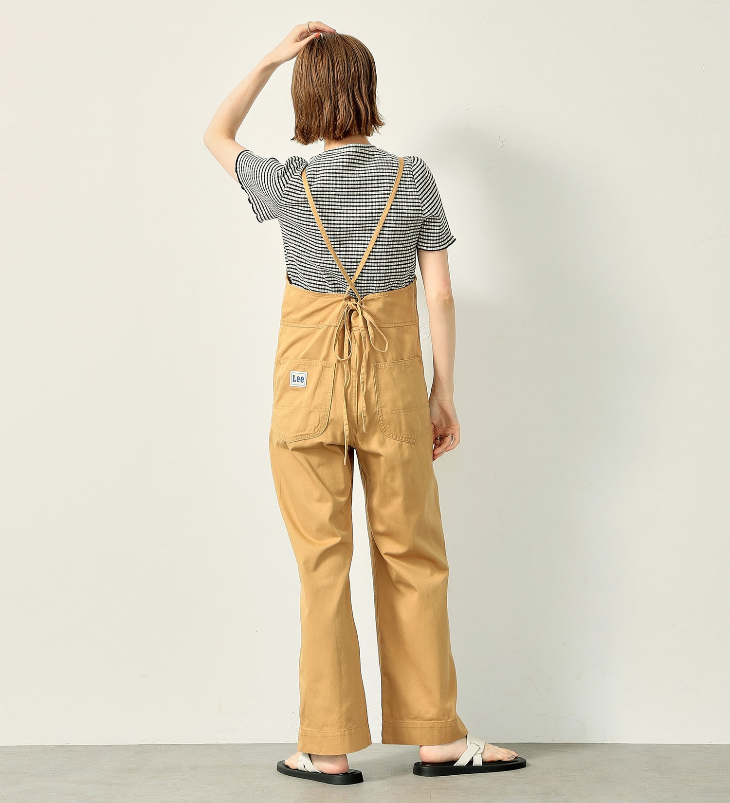 Lee(リー)の【直営店/WEB限定カラー】リラックスサロペット|オールインワン/サロペット/オーバーオール/レディース|ベージュ