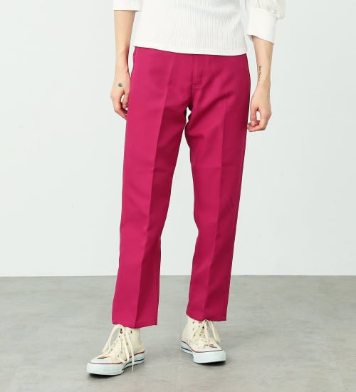 【決算SALE】きれい見え　スラックステーパードパンツ