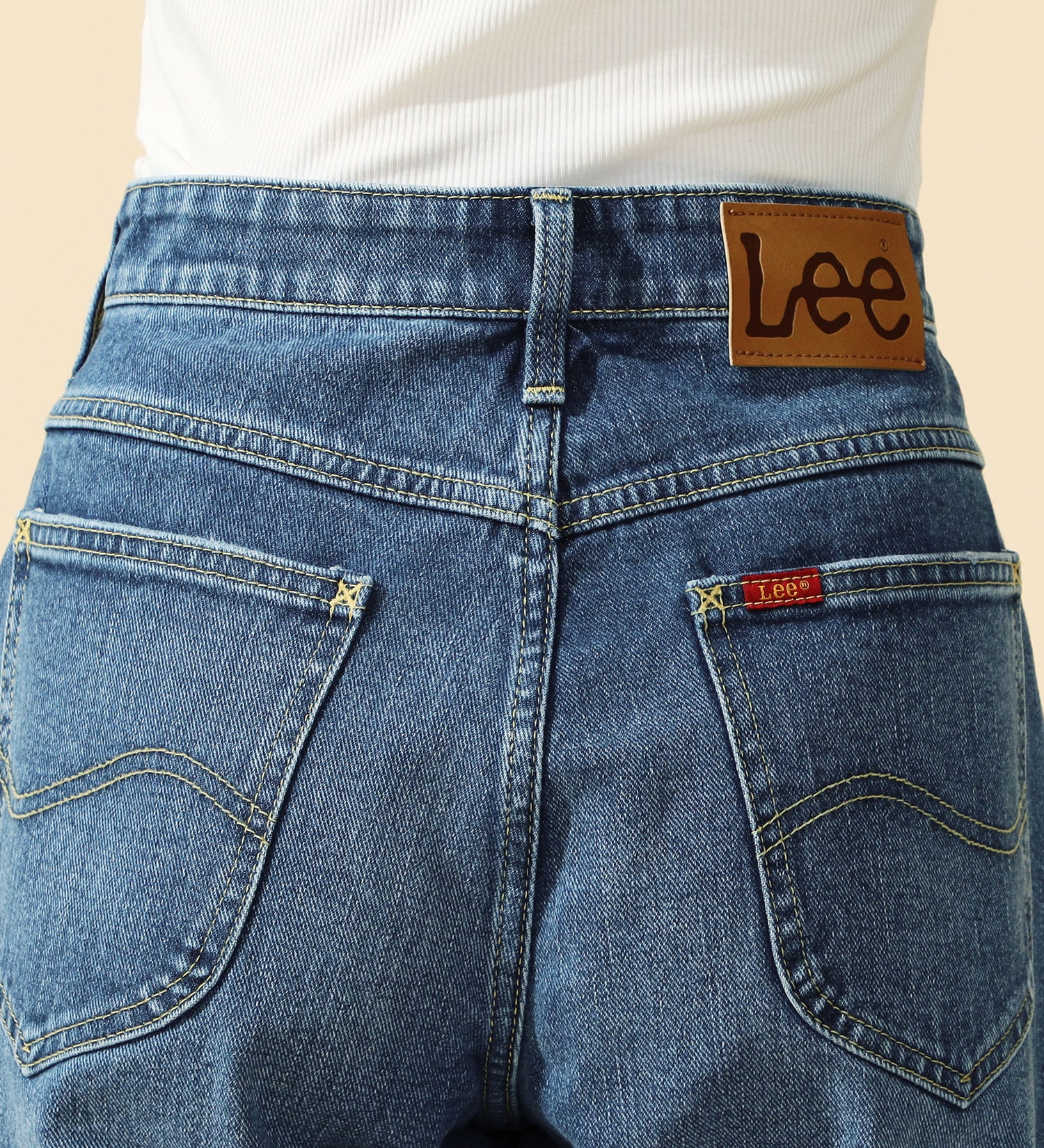 Lee(リー)の【試着対象】【2024年モデル】Lee BABE ストレッチ/ストレートデニムパンツ サイズ展開XXS-4L|パンツ/デニムパンツ/レディース|濃色ブルー
