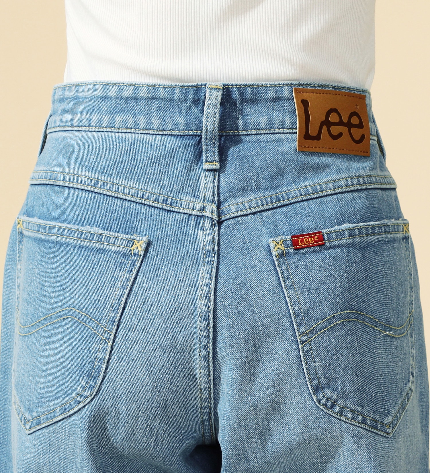 Lee(リー)の【試着対象】【2024年モデル】Lee BABE ストレッチ/ストレートデニムパンツ サイズ展開XXS-4L|パンツ/デニムパンツ/レディース|淡色ブルー
