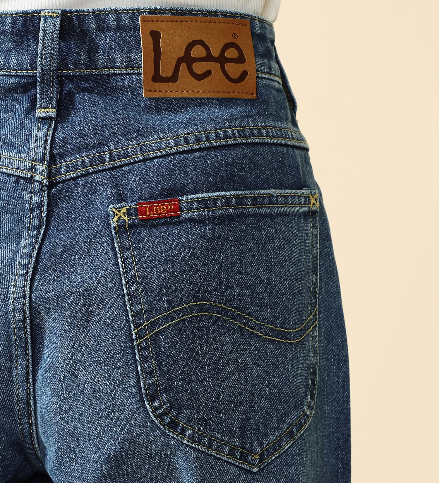 Lee(リー)のリニューアル Lee BABE ストレッチ/ストレートデニムパンツ 【豊富なサイズ展開XXS-4L】|パンツ/デニム/ジーンズパンツ/レディース|中色ブルー