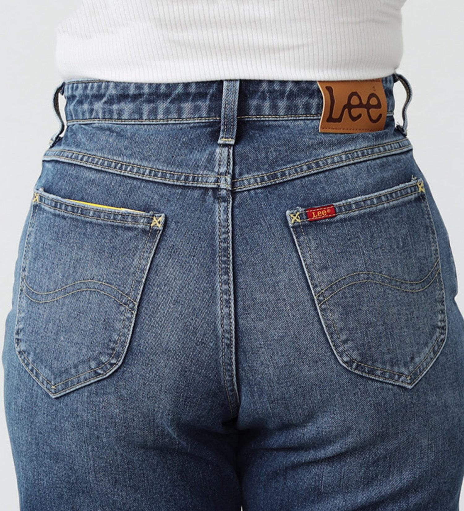 Lee(リー)のリニューアル Lee BABE ストレッチ/ストレートデニムパンツ 【豊富なサイズ展開XXS-4L】|パンツ/デニム/ジーンズパンツ/レディース|中色ブルー