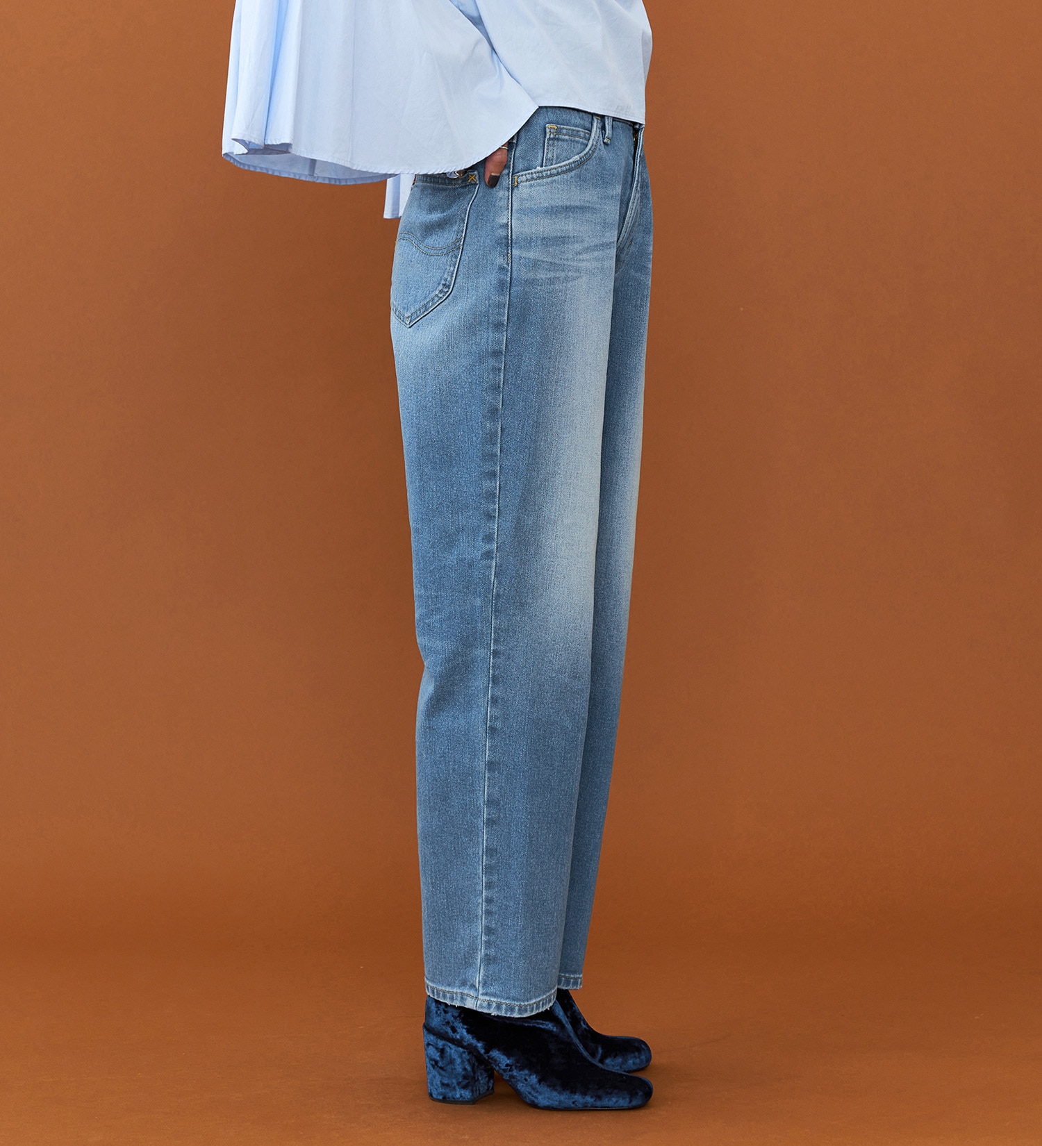 Lee(リー)のリニューアル Lee BABE ストレッチ/ストレートデニムパンツ 【豊富なサイズ展開XXS-4L】|パンツ/デニム/ジーンズパンツ/レディース|淡色ブルー