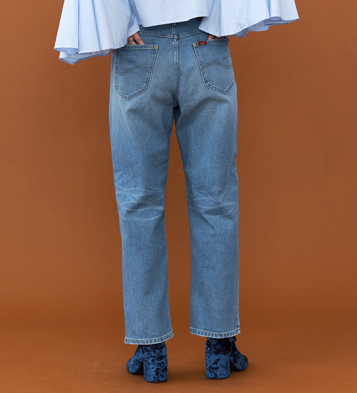 Lee(リー)のリニューアル Lee BABE ストレッチ/ストレートデニムパンツ 【豊富なサイズ展開XXS-4L】|パンツ/デニム/ジーンズパンツ/レディース|淡色ブルー