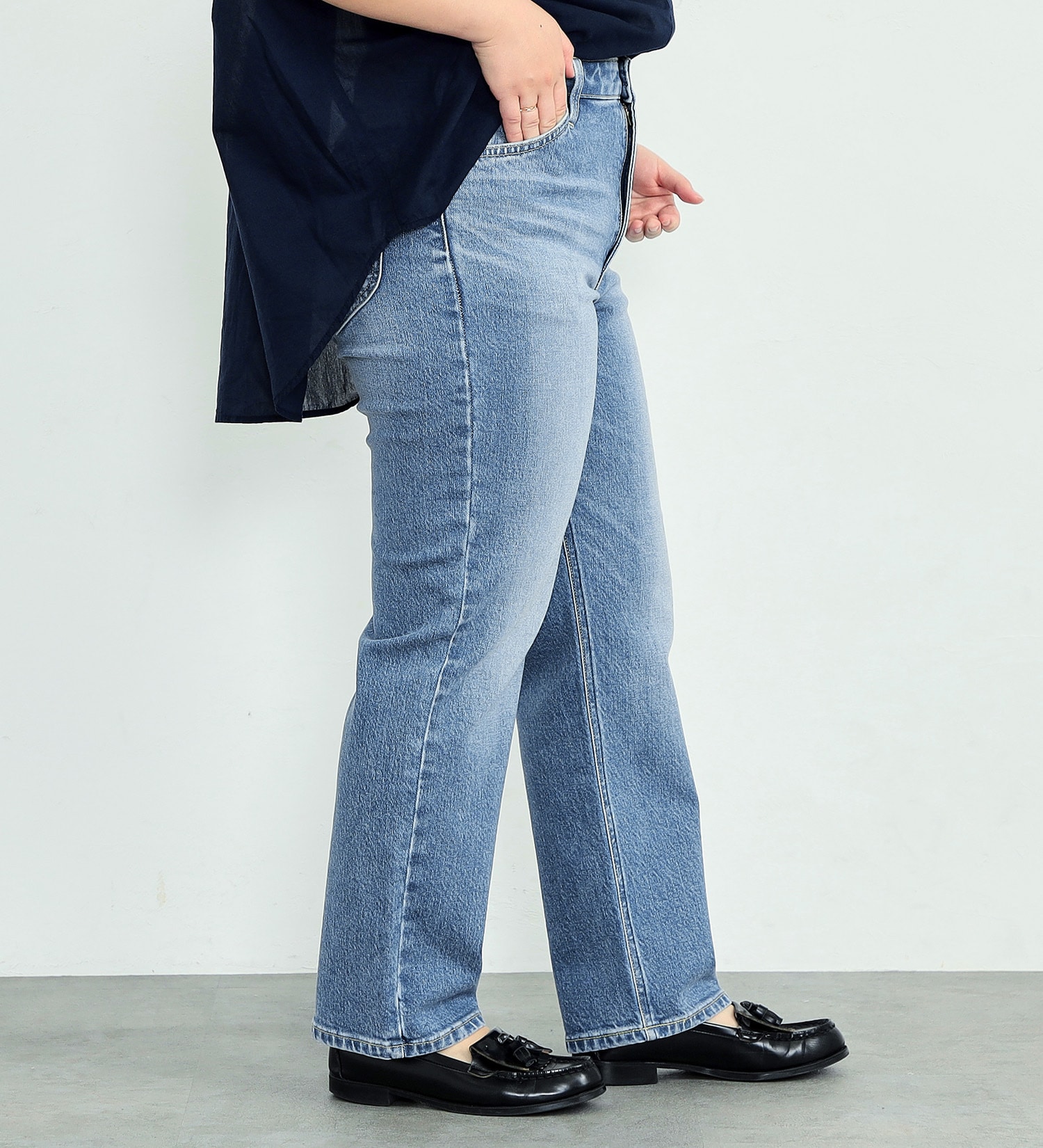 Lee(リー)の【GW SALE】リニューアル Lee BABE ストレッチ/ストレートデニムパンツ 【豊富なサイズ展開XXS-4L】|パンツ/デニム/ジーンズパンツ/レディース|淡色ブルー