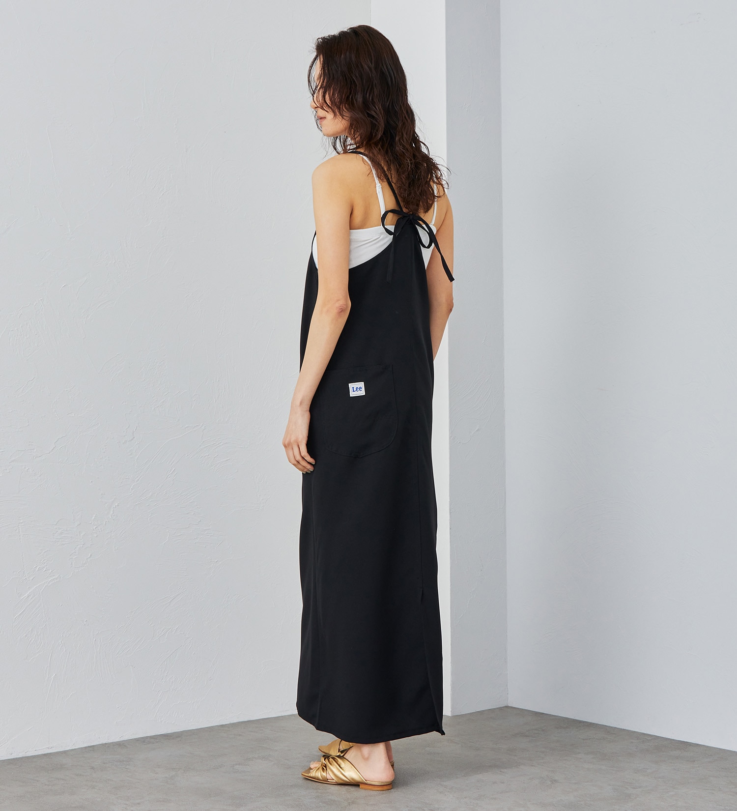 Lee(リー)の【SUMMER SALE】RELAX SALOPETTE SKIRT/サロペットスカート【涼/運動会コーデ】【梅雨対策】|オールインワン/ジャンパースカート/レディース|ブラック