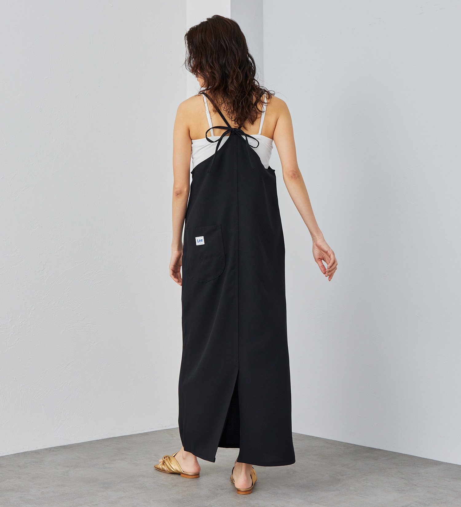 Lee(リー)の【SUMMER SALE】RELAX SALOPETTE SKIRT/サロペットスカート【涼/運動会コーデ】【梅雨対策】|オールインワン/ジャンパースカート/レディース|ブラック
