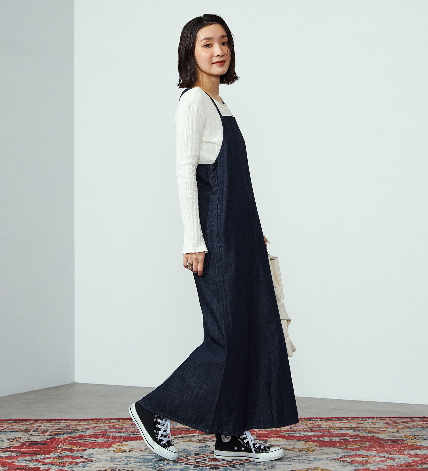 Lee(リー)の【ポイントアップ対象】RELAX SALOPETTE DRESS/サロペット/ワンピース|オールインワン/サロペット/オーバーオール/レディース|インディゴブルー