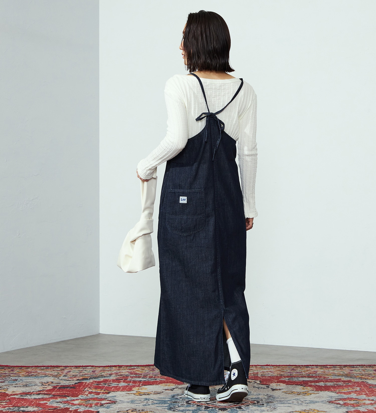 Lee(リー)の【ポイントアップ対象】RELAX SALOPETTE DRESS/サロペット/ワンピース|オールインワン/サロペット/オーバーオール/レディース|インディゴブルー