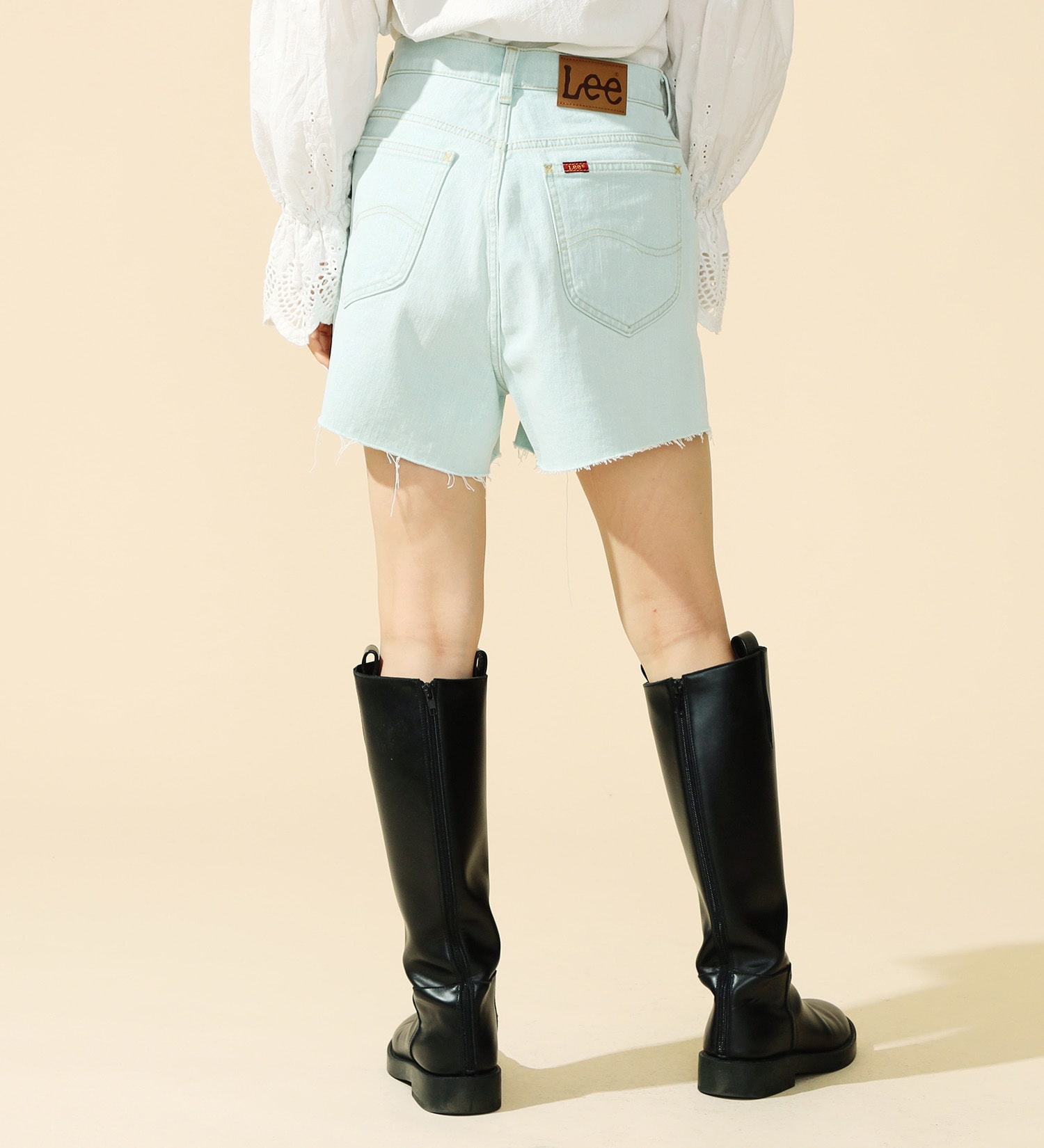 Lee(リー)の【SUMMER SALE】【豊富なサイズ展開】Lee BABE ストレッチ/ショートデニムパンツ XS-4L セットアップ対応|パンツ/パンツ/レディース|淡色ブルー2