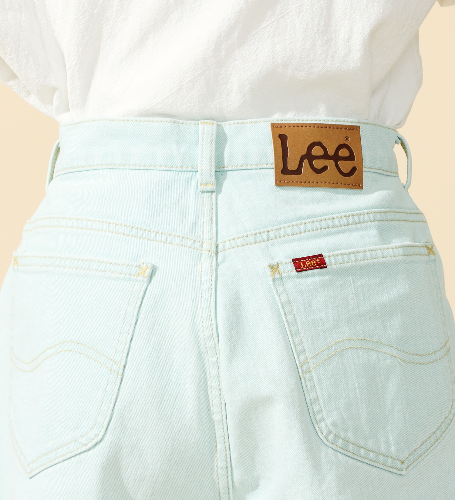Lee(リー)の【SUMMER SALE】【豊富なサイズ展開】Lee BABE ストレッチ/ショートデニムパンツ XS-4L セットアップ対応|パンツ/パンツ/レディース|淡色ブルー2
