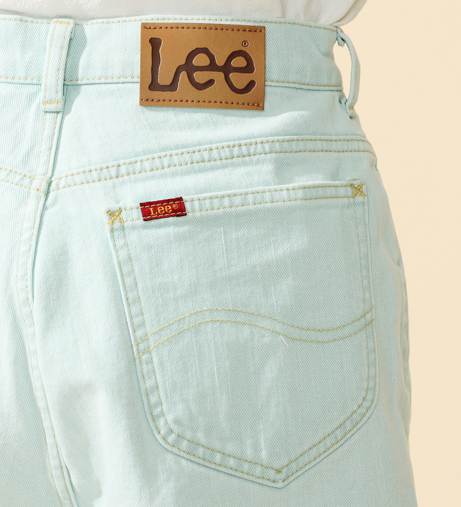 Lee(リー)の【試着対象】【2024年春夏モデル】Lee BABE ストレッチ/ショートデニムパンツ サイズ展開XS-4L|パンツ/デニムパンツ/レディース|淡色ブルー2