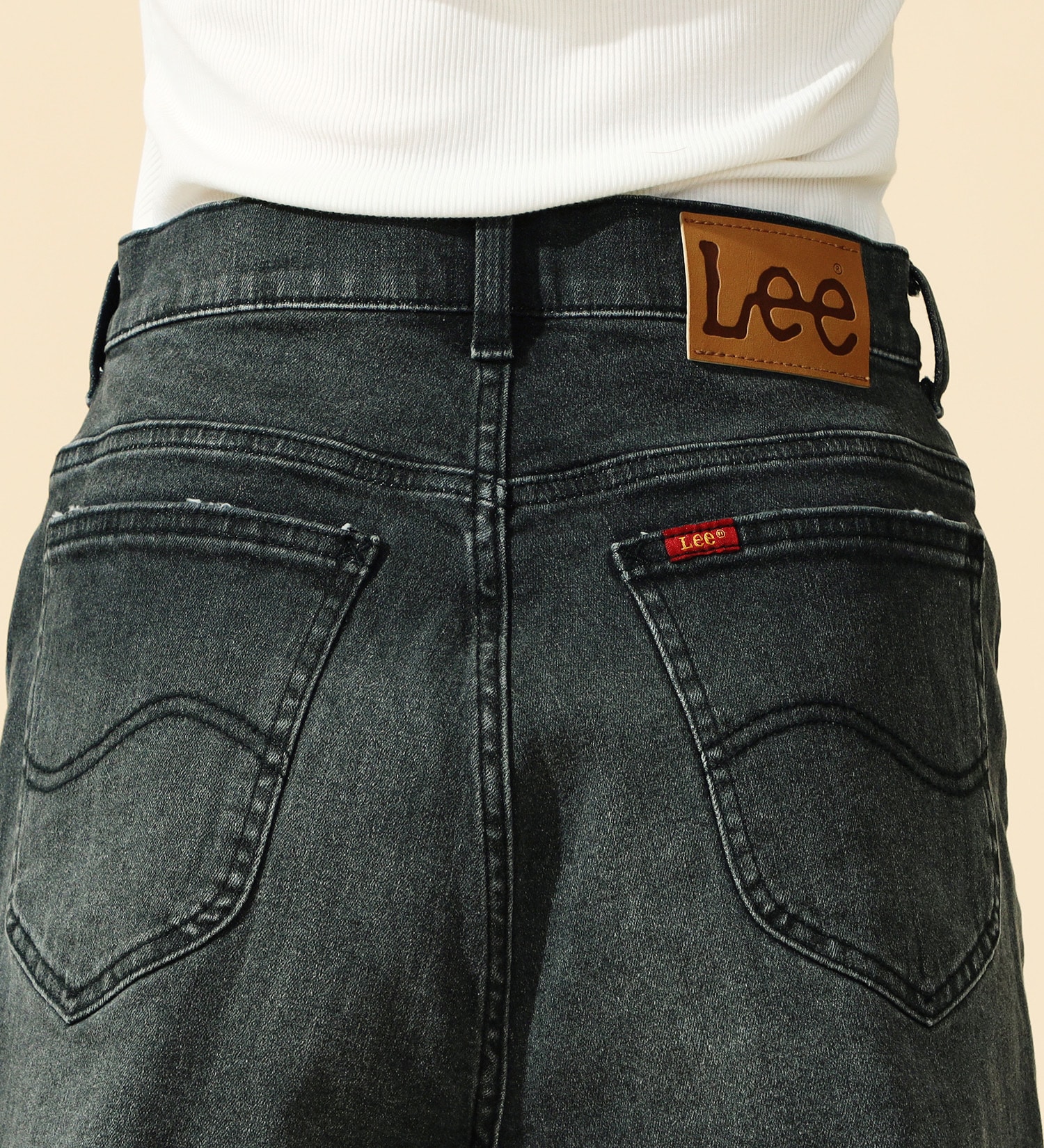 Lee(リー)の【SUMMER SALE】【豊富なサイズ展開】Lee BABE ストレッチ/ショートデニムパンツ XS-4L セットアップ対応|パンツ/パンツ/レディース|ブラックデニム