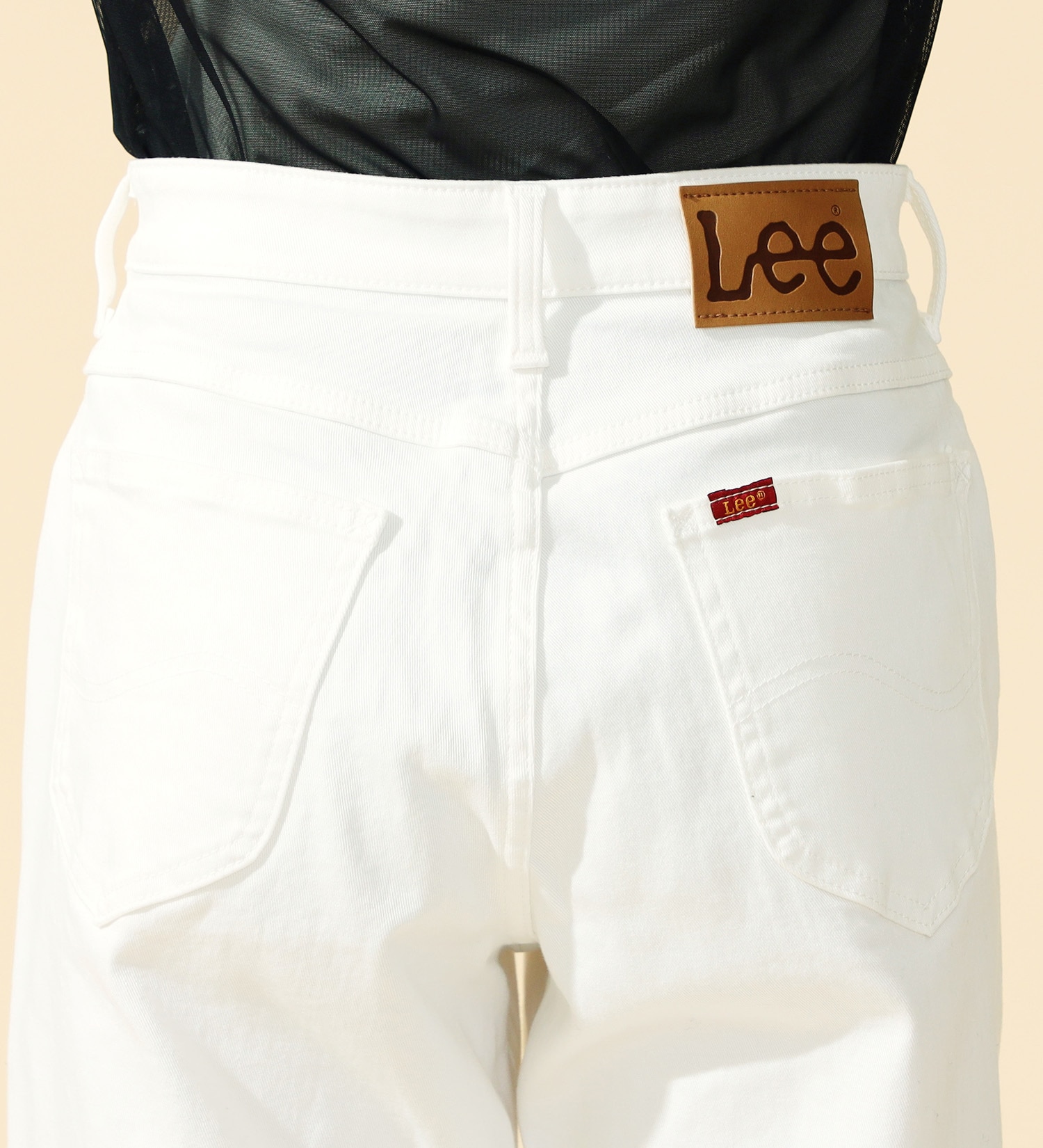 Lee(リー)の【FINAL SALE】【2024年春夏モデル】【豊富なサイズ展開】Lee BABE ストレッチ/デニムワイドパンツ XXS-4L|パンツ/パンツ/レディース|ホワイト