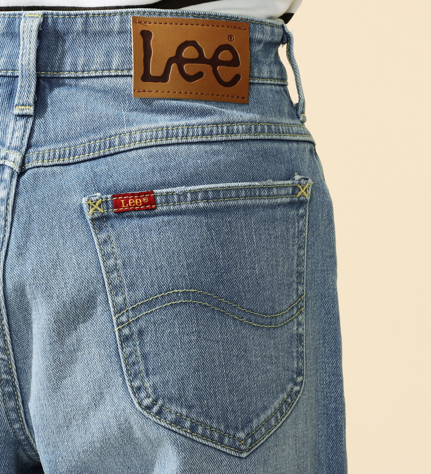 Lee(リー)の【試着対象】【2024年春夏モデル】Lee BABE ストレッチ/デニムワイドパンツ サイズ展開XXS-4L|パンツ/デニムパンツ/レディース|淡色ブルー
