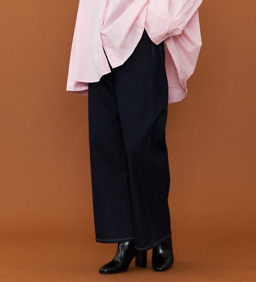 Lee(リー)のリニューアル Lee BABE ストレッチ/ワイドデニムパンツ 【豊富なサイズ展開XXS-4L】|パンツ/デニム/ジーンズパンツ/レディース|インディゴブルー