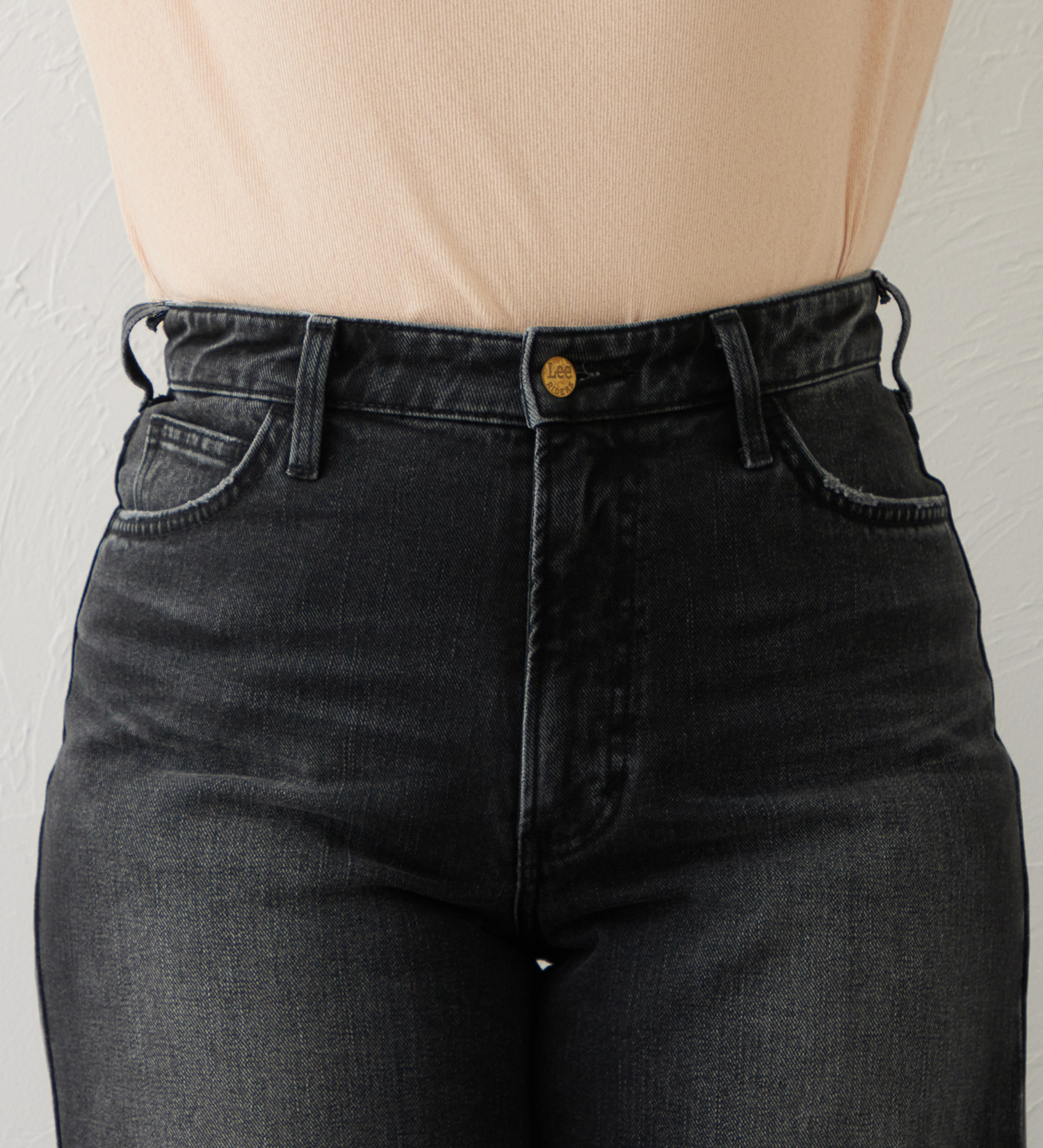 Lee(リー)の【SUMMER SALE】Lee BABE ストレッチ/ワイドデニムパンツ 【豊富なサイズ展開XXS-4L】|パンツ/デニム/ジーンズパンツ/レディース|ブラックデニム
