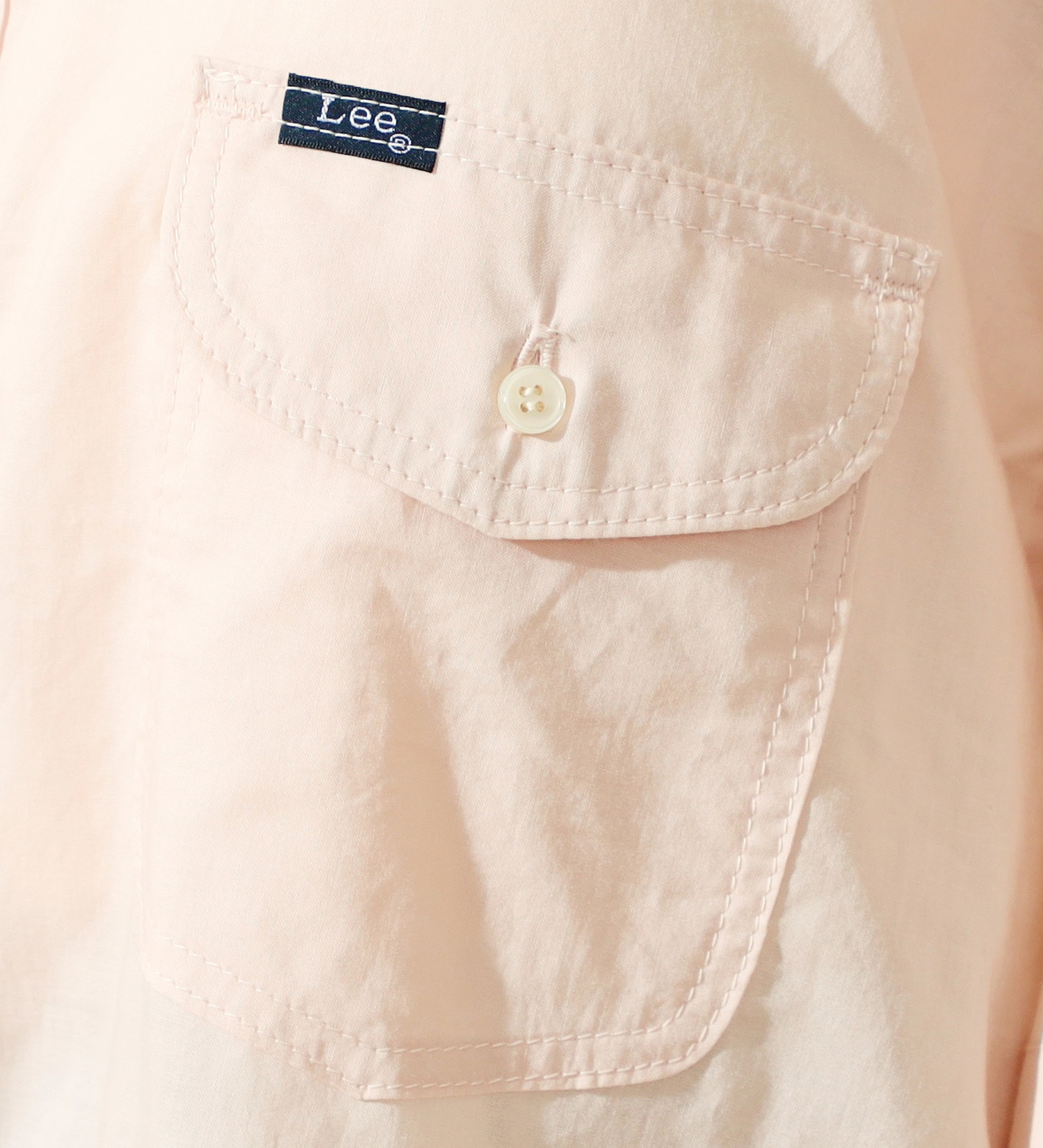 Lee(リー)の【GW SALE】【コットン100％】シアーシャツ|トップス/シャツ/ブラウス/レディース|ピンク