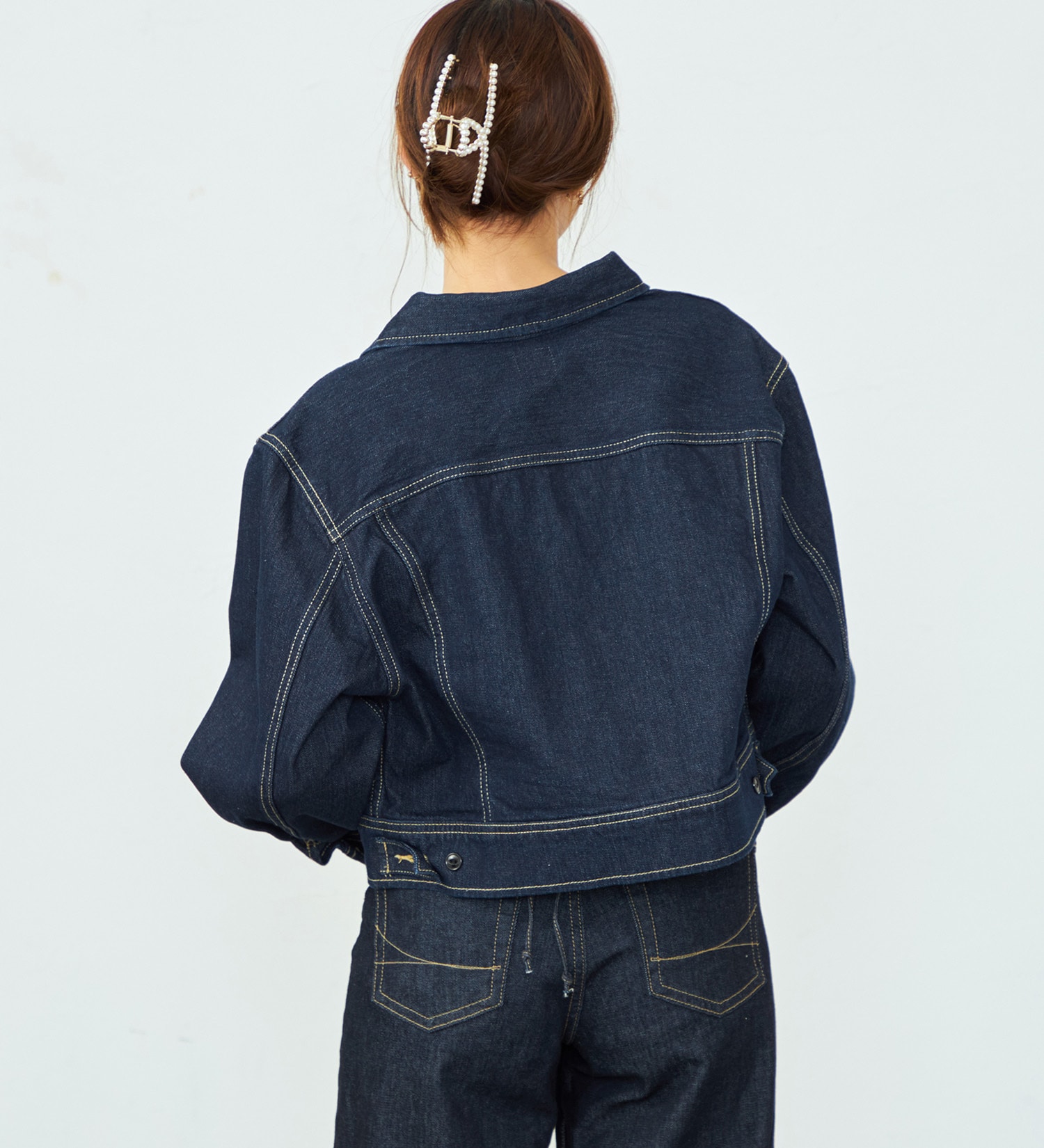 Lee(リー)の【豊富なサイズ展開】Lee BABE ストレッチ/デニムジャケット XS-4L セットアップ可|ジャケット/アウター/デニムジャケット/レディース|インディゴブルー