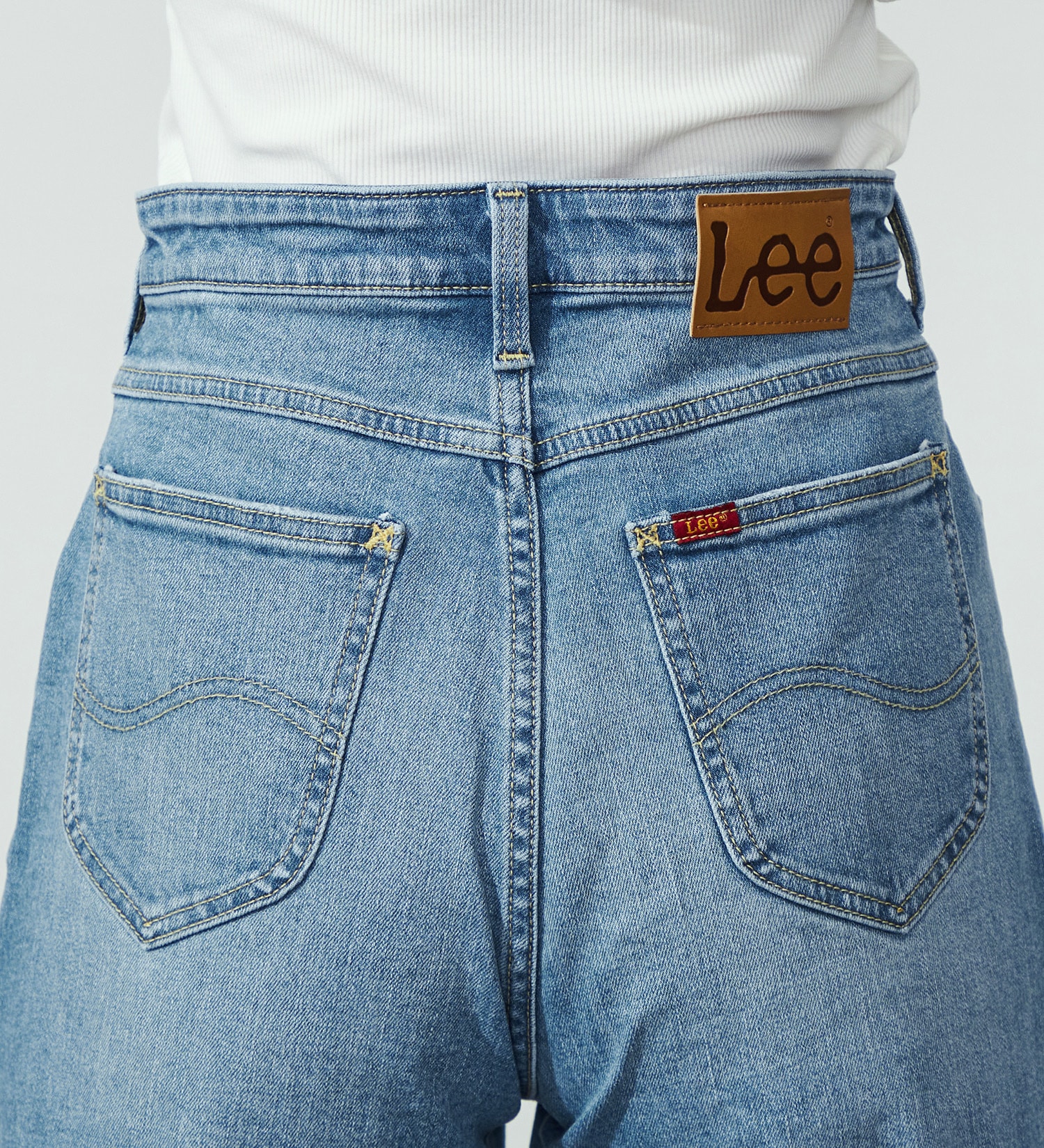 Lee(リー)の【試着対象】【豊富なサイズ展開】Lee BABE ストレッチ/デニムルーズストレート XXS-4L|パンツ/デニム/ジーンズパンツ/レディース|インディゴブルー
