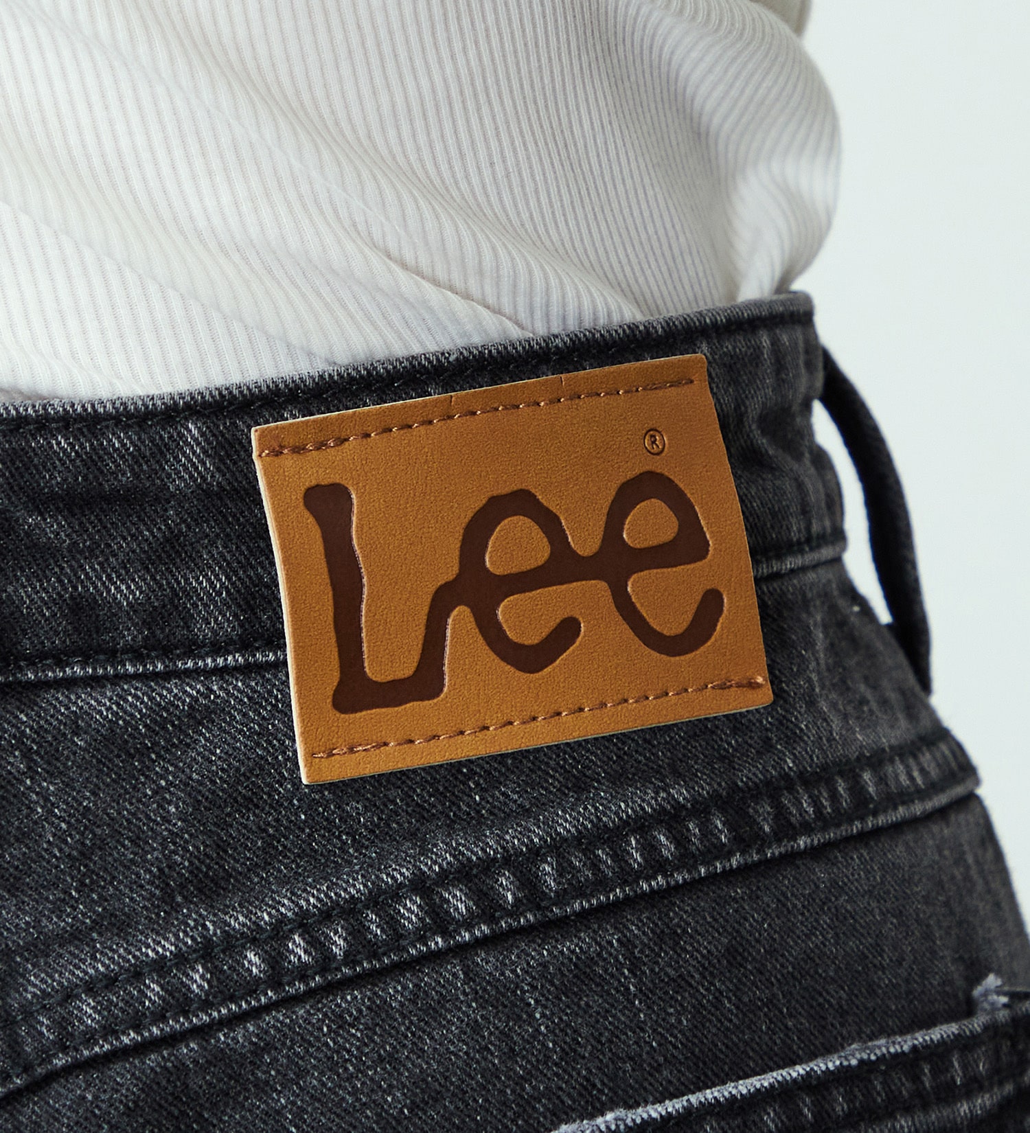 Lee(リー)の【豊富なサイズ展開】Lee BABE ストレッチ/デニムルーズストレート XXS-4L|パンツ/デニム/ジーンズパンツ/レディース|ブラックデニム