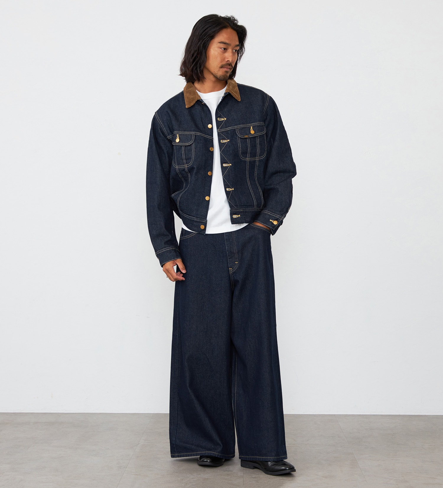 Lee(リー)の【試着対象】【X-LINE】WIDEST JEANS/最も太いバギーデニムパンツ|パンツ/デニム/ジーンズパンツ/メンズ|インディゴブルー