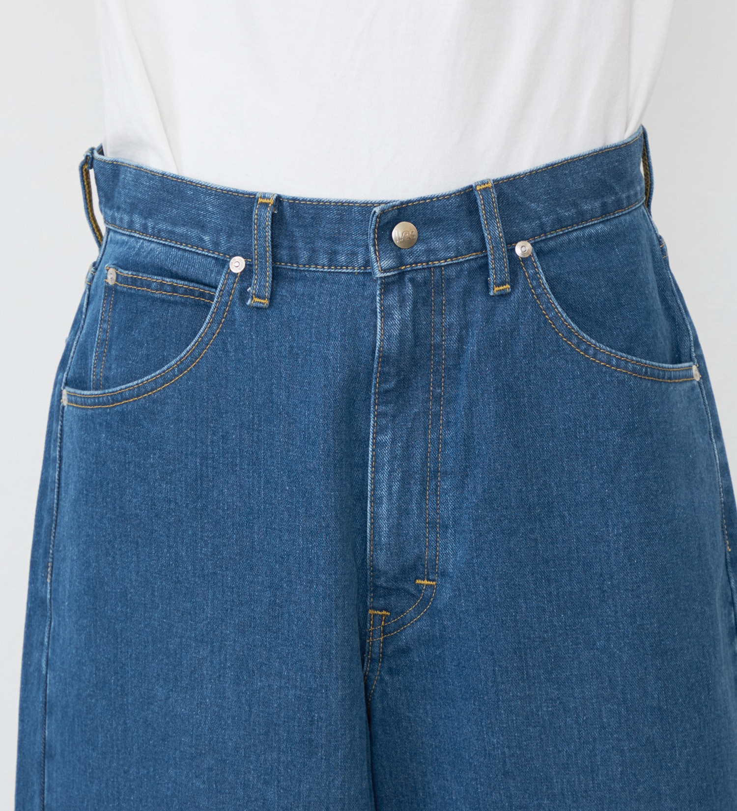 Lee(リー)の【試着対象】【X-LINE】WIDEST JEANS/最も太いバギーデニムパンツ|パンツ/デニム/ジーンズパンツ/メンズ|中色ブルー