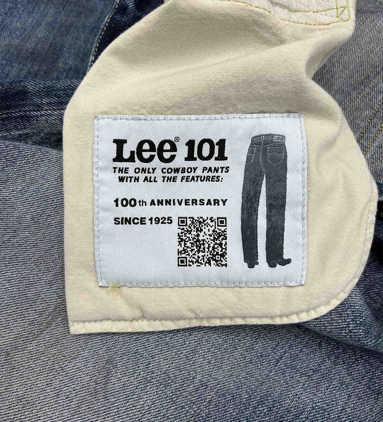 Lee(リー)の【予約】【101 100周年】101 COWBOY WIDE PANTS/カウボーイワイド セルビッチデニム|パンツ/デニム/ジーンズパンツ/メンズ|濃色ブルー