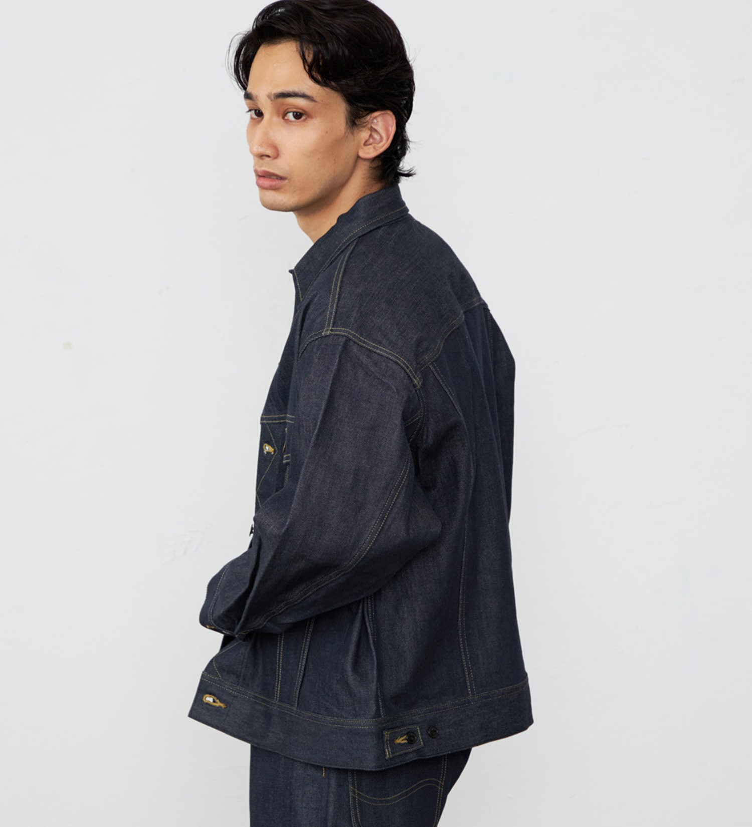 Lee(リー)の【予約】【101 100周年】RIDERS101 WIDE JACKET/ライダース ワイドデニムジャケット|ジャケット/アウター/デニムジャケット/メンズ|インディゴ未洗い