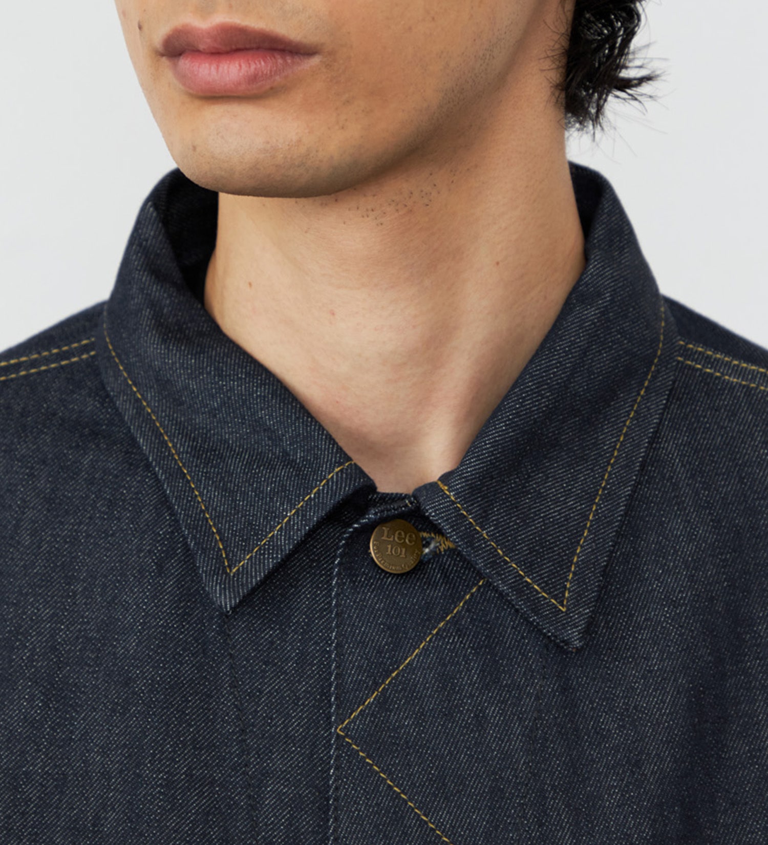 Lee(リー)の【予約】【101 100周年】RIDERS101 WIDE JACKET/ライダース ワイドデニムジャケット|ジャケット/アウター/デニムジャケット/メンズ|インディゴ未洗い