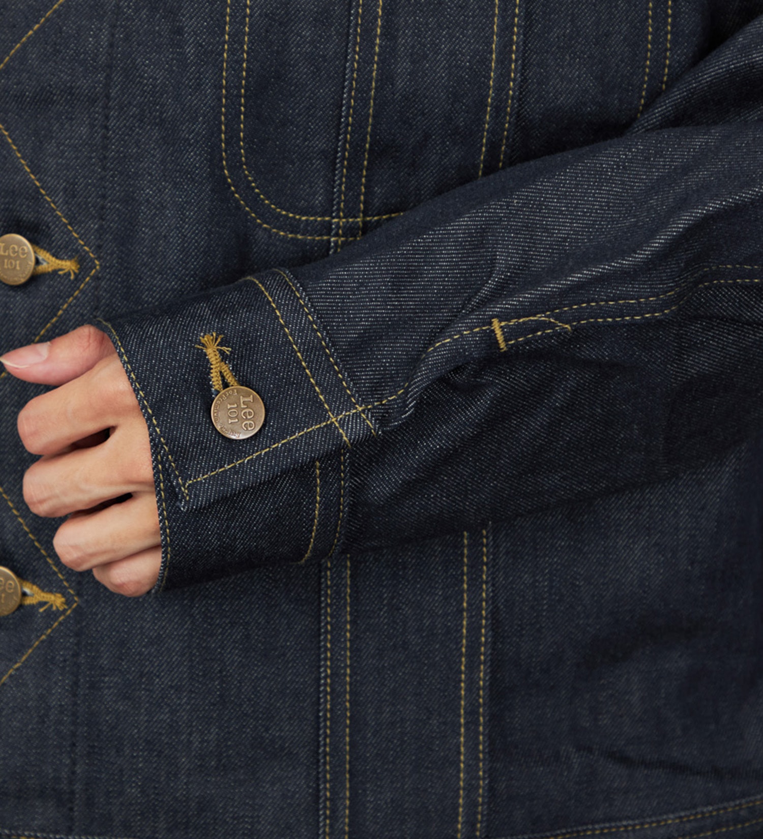 Lee(リー)の【予約】【101 100周年】RIDERS101 WIDE JACKET/ライダース ワイドデニムジャケット|ジャケット/アウター/デニムジャケット/メンズ|インディゴ未洗い