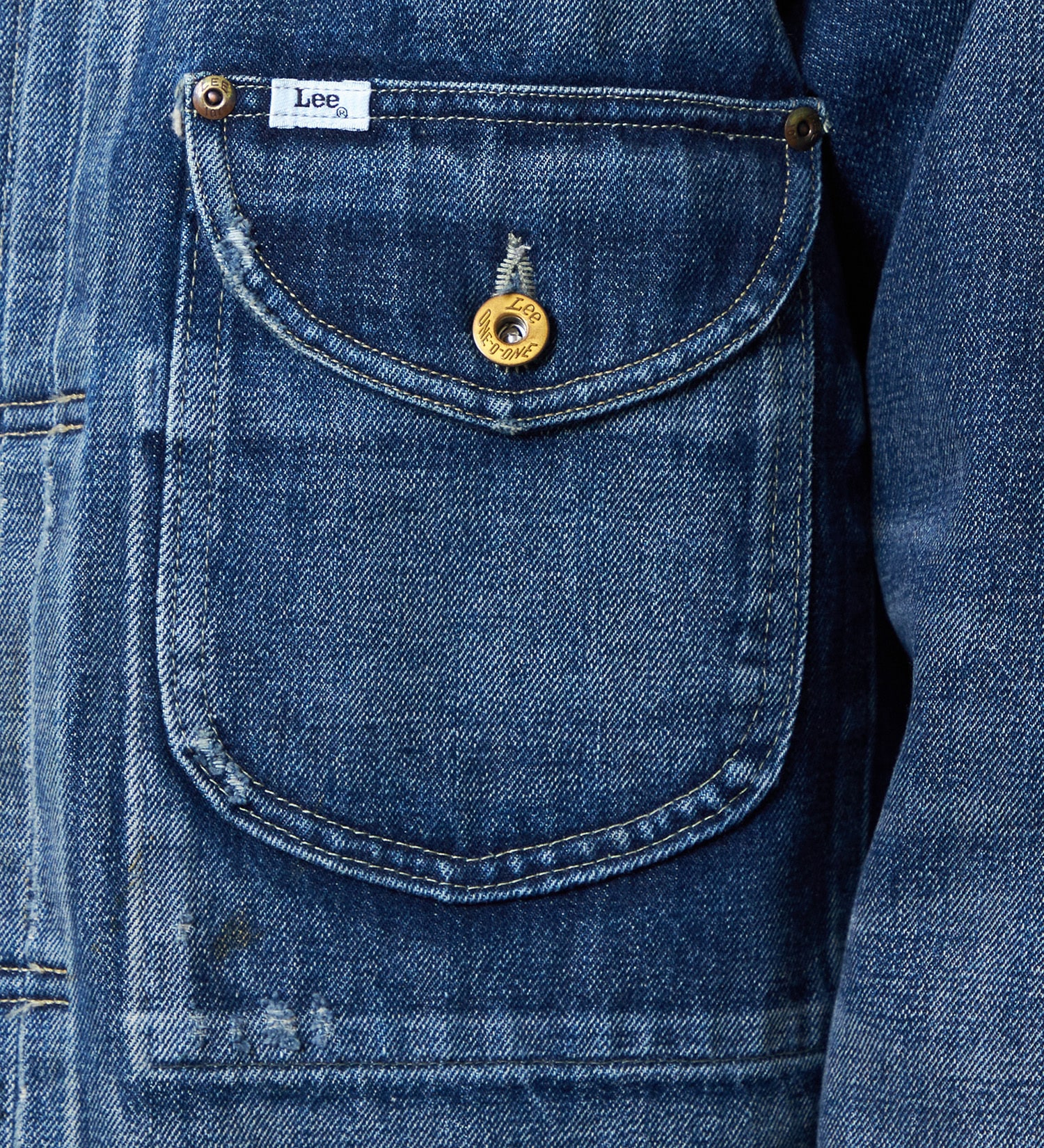 Lee(リー)の【予約】【101 101周年記念特別モデル】ANNIVERSARY 101-J COWBOY JACKET デニムジャケット セットアップ可|ジャケット/アウター/デニムジャケット/メンズ|中色ブルー