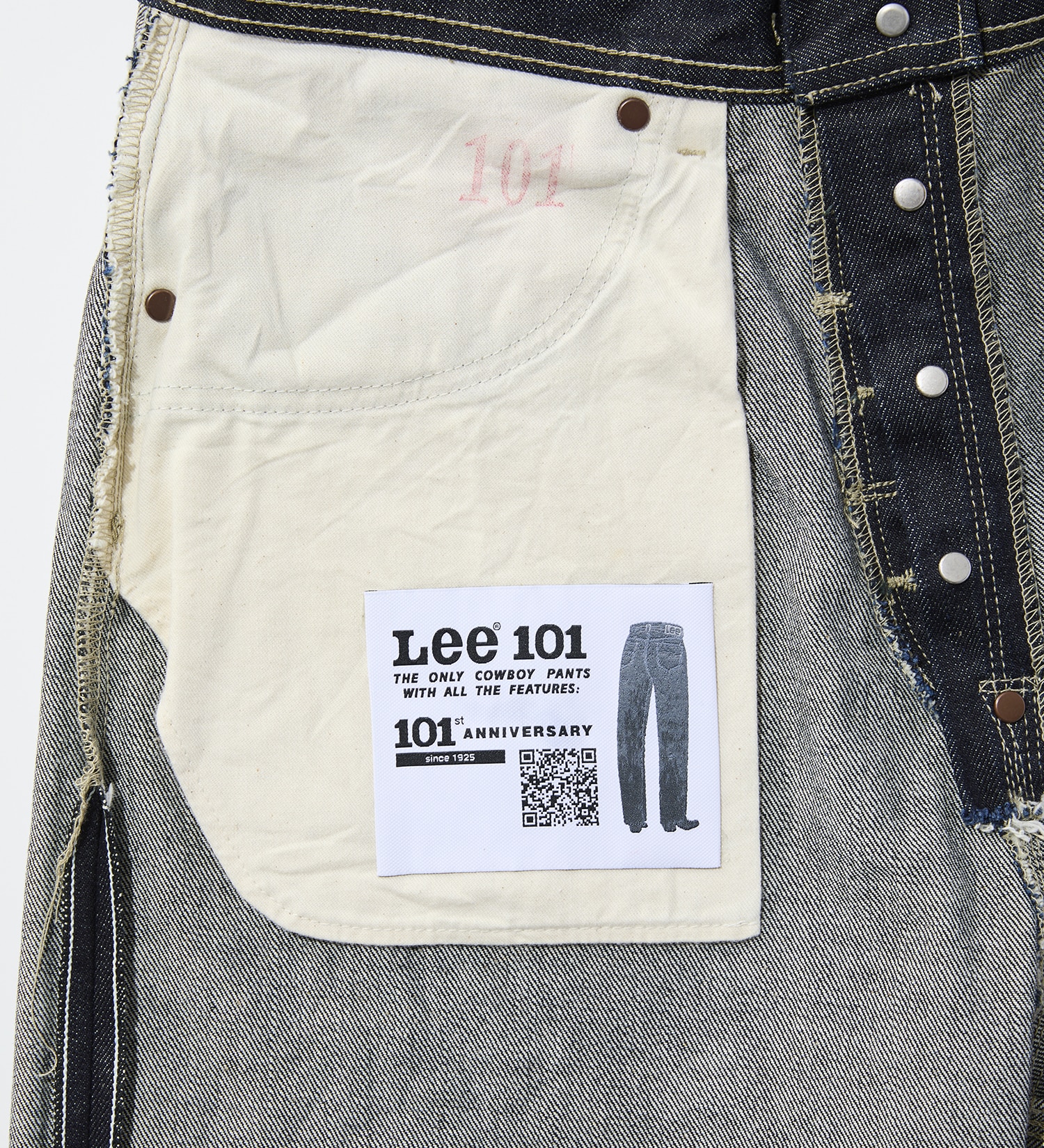Lee(リー)の【予約】【101 101周年記念特別モデル】ANNIVERSARY 101-J COWBOY PANTS デニムパンツ セットアップ可|パンツ/デニム/ジーンズパンツ/メンズ|インディゴブルー