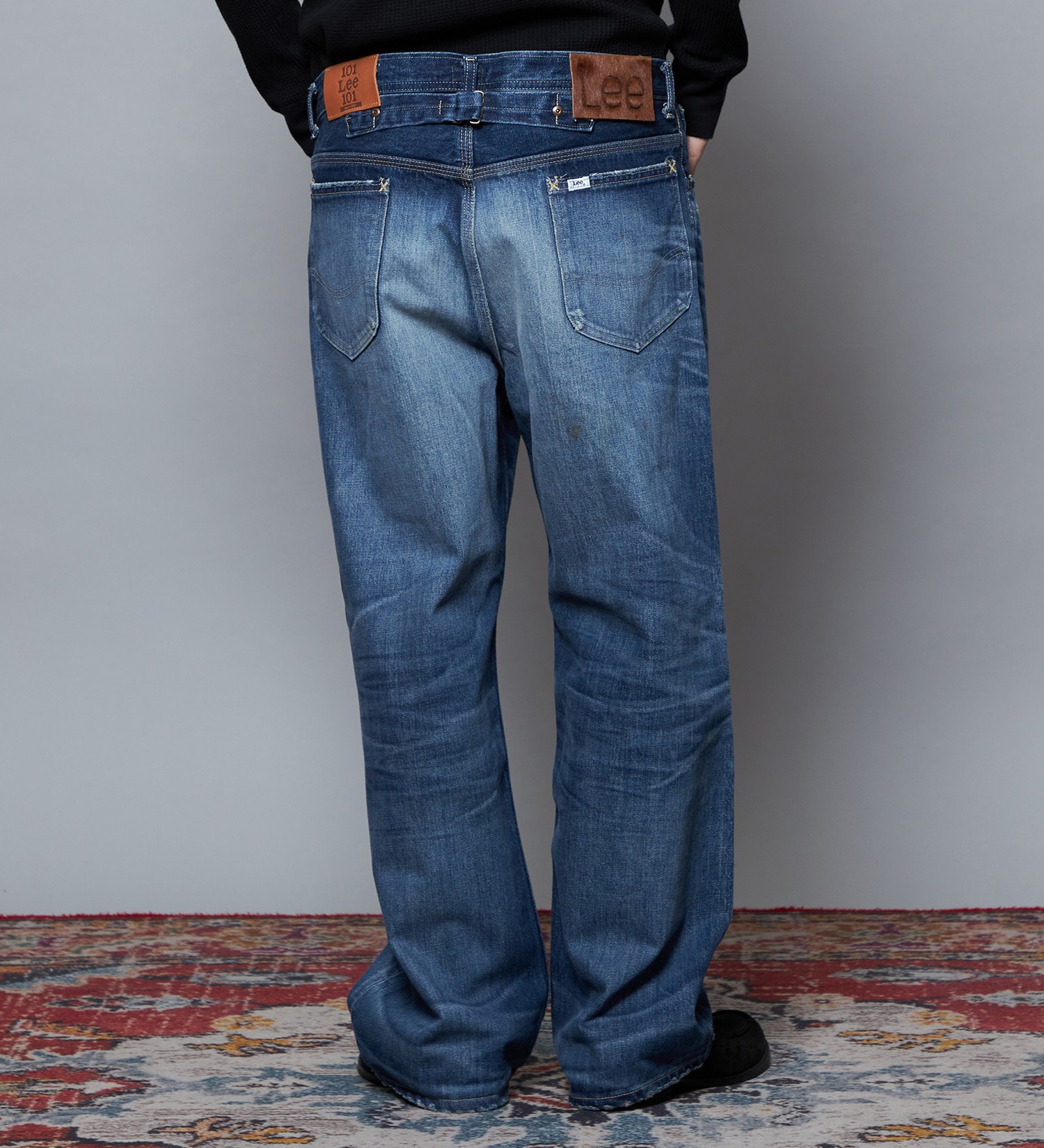 Lee(リー)の【予約】【101 101周年記念特別モデル】ANNIVERSARY 101-J COWBOY PANTS デニムパンツ セットアップ可|パンツ/デニム/ジーンズパンツ/メンズ|中色ブルー