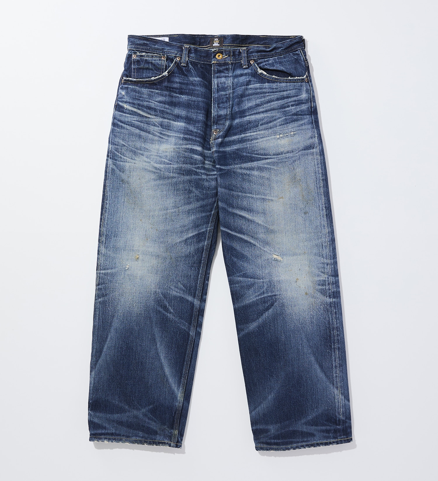 Lee(リー)の【予約】【101 101周年記念特別モデル】ANNIVERSARY 101-J COWBOY PANTS デニムパンツ セットアップ可|パンツ/デニム/ジーンズパンツ/メンズ|中色ブルー