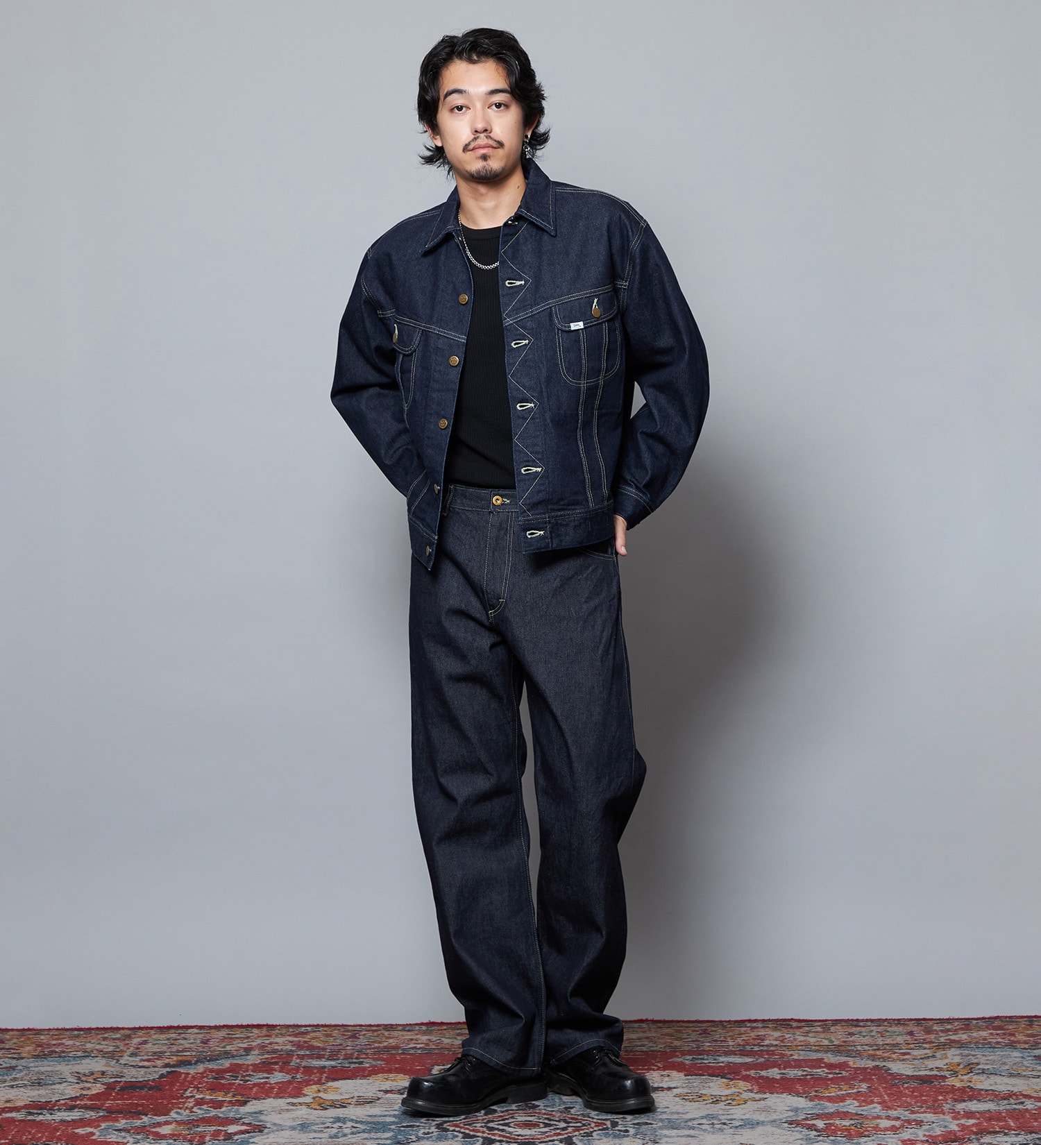 Lee(リー)の【予約】【101 101周年記念特別モデル】ANNIVERSARY 101-Z RIDERS JEAN ストレートデニムパンツ セットアップ可|パンツ/デニム/ジーンズパンツ/メンズ|インディゴブルー