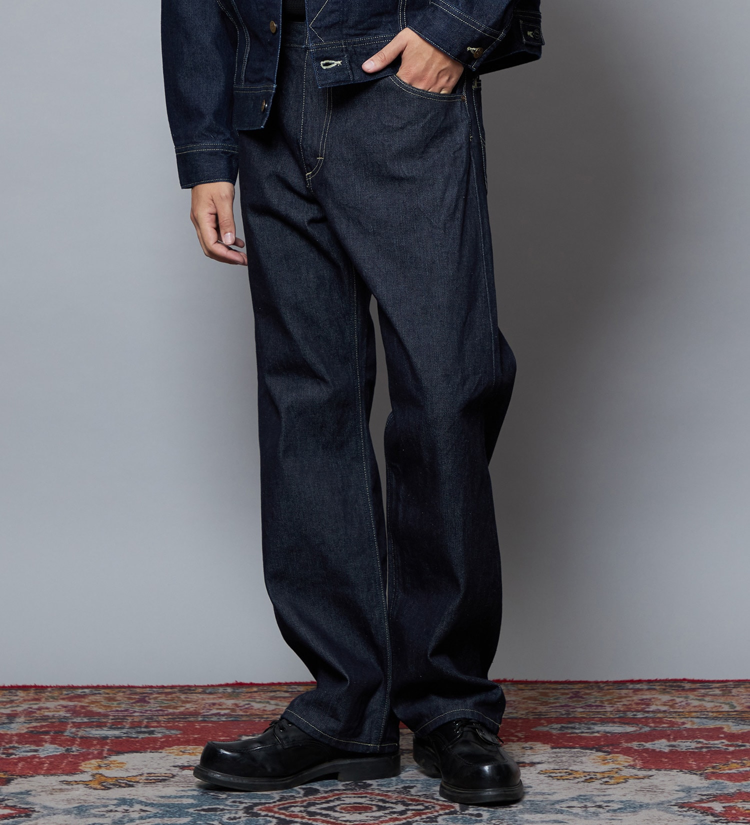 Lee(リー)の【予約】【101 101周年記念特別モデル】ANNIVERSARY 101-Z RIDERS JEAN ストレートデニムパンツ セットアップ可|パンツ/デニム/ジーンズパンツ/メンズ|インディゴブルー