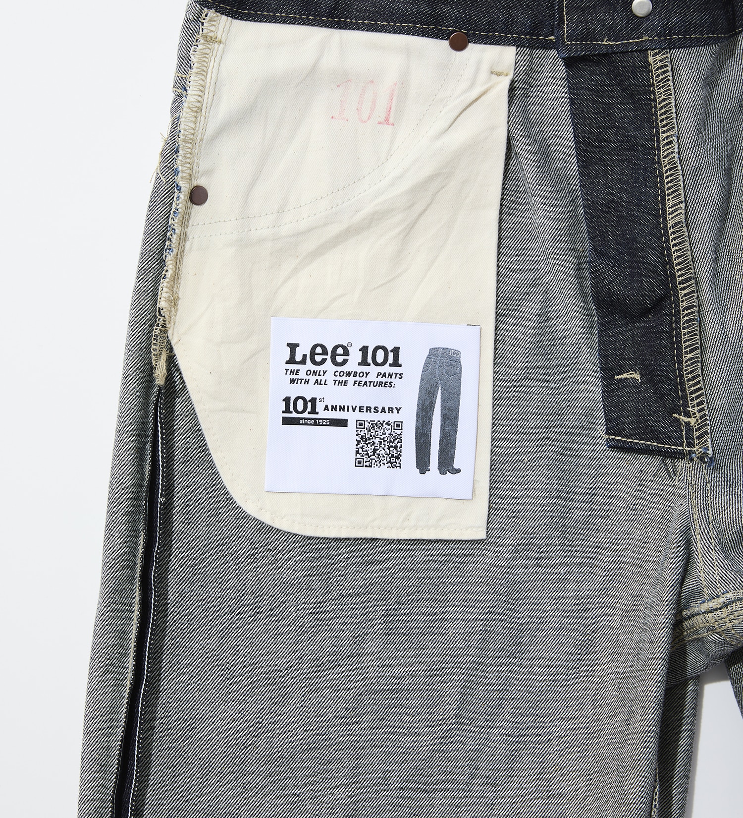 Lee(リー)の【予約】【101 101周年記念特別モデル】ANNIVERSARY 101-Z RIDERS JEAN ストレートデニムパンツ セットアップ可|パンツ/デニム/ジーンズパンツ/メンズ|インディゴブルー