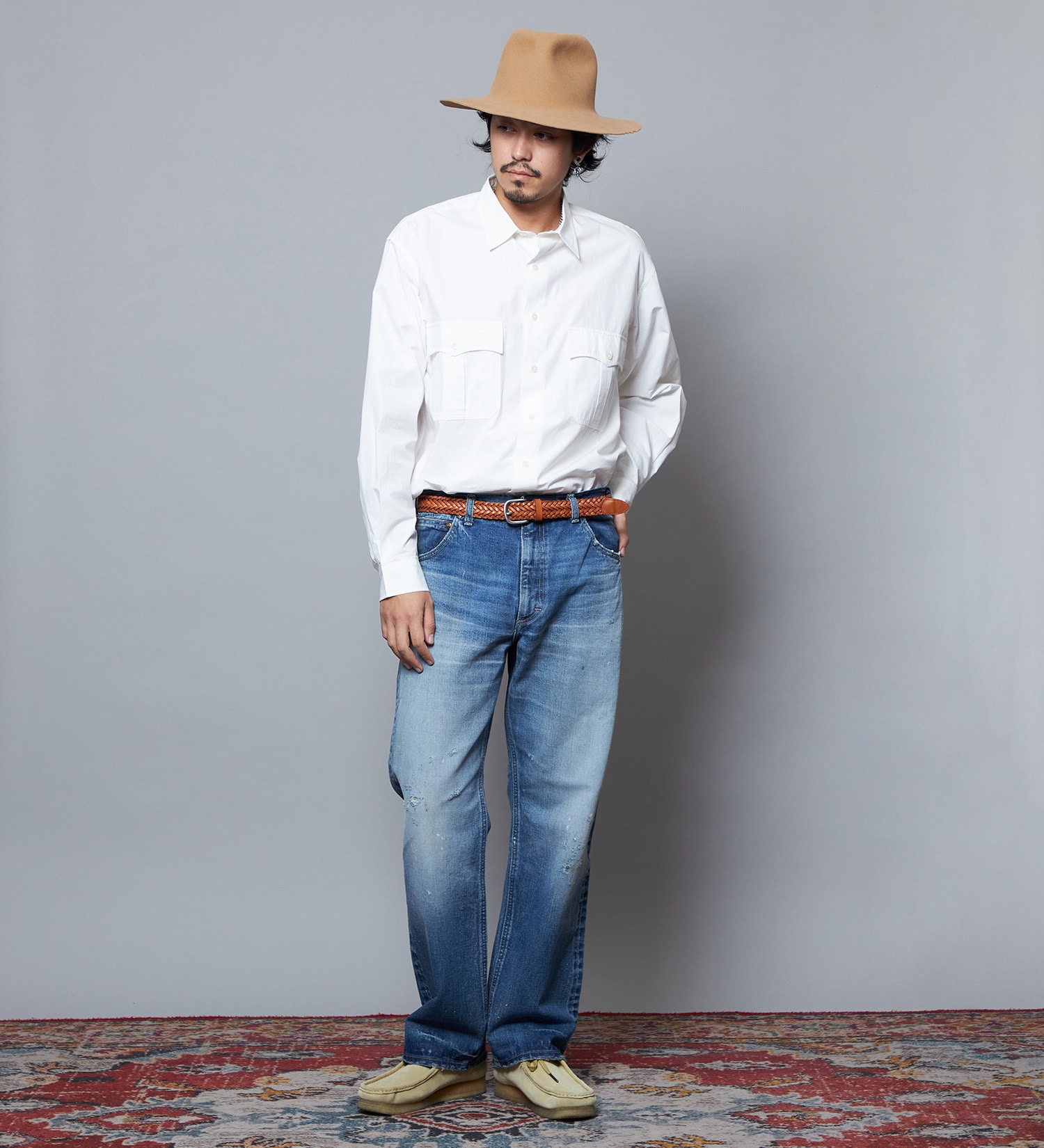 Lee(リー)の【予約】【101 101周年記念特別モデル】ANNIVERSARY 101-Z RIDERS JEAN ストレートデニムパンツ セットアップ可|パンツ/デニム/ジーンズパンツ/メンズ|中色ブルー