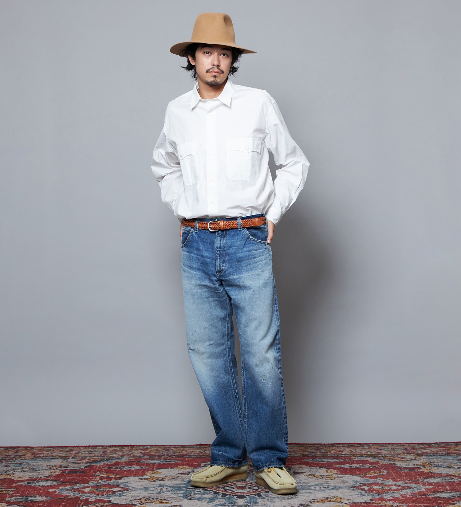 Lee(リー)の【予約】【101 101周年記念特別モデル】ANNIVERSARY 101-Z RIDERS JEAN ストレートデニムパンツ セットアップ可|パンツ/デニム/ジーンズパンツ/メンズ|中色ブルー