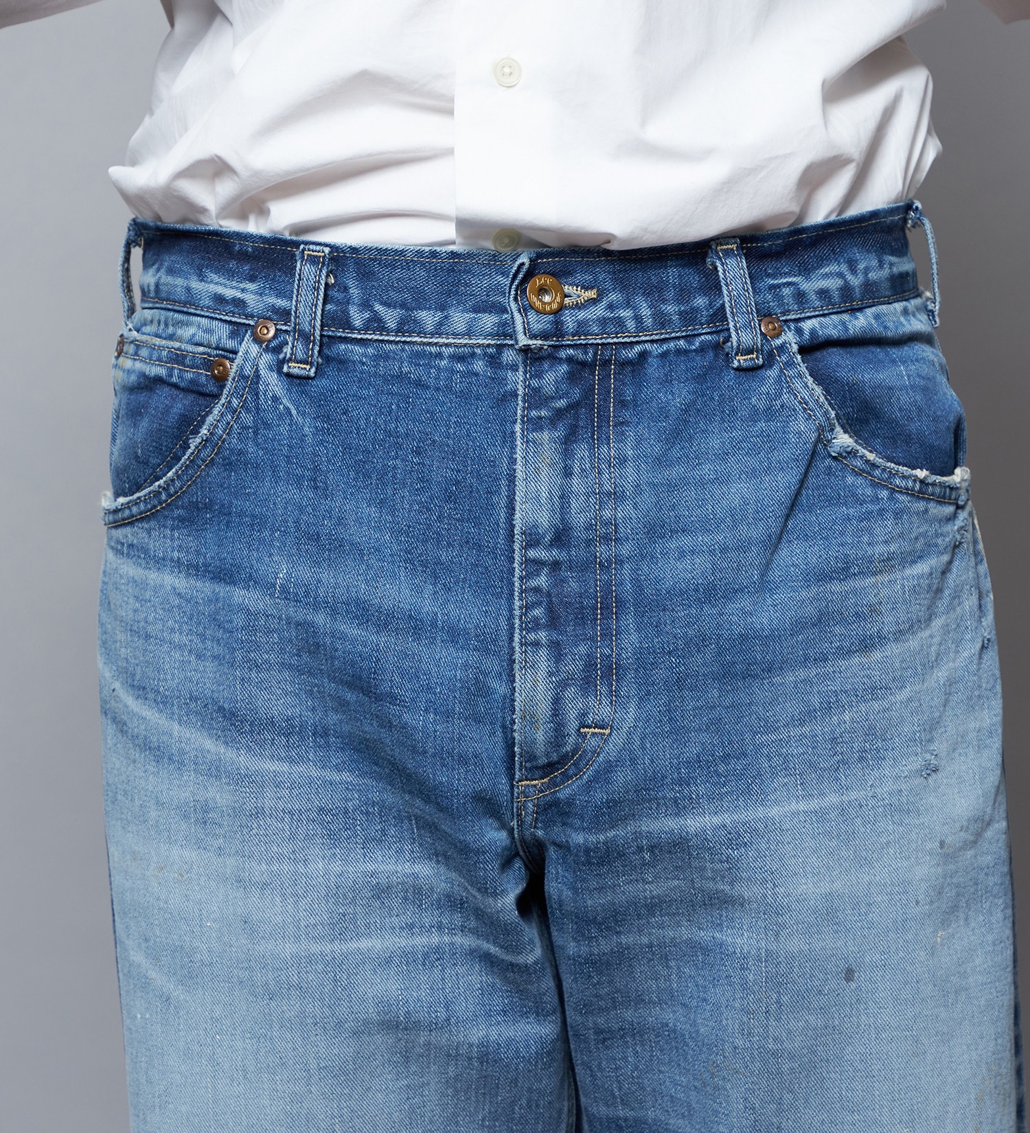 Lee(リー)の【予約】【101 101周年記念特別モデル】ANNIVERSARY 101-Z RIDERS JEAN ストレートデニムパンツ セットアップ可|パンツ/デニム/ジーンズパンツ/メンズ|中色ブルー