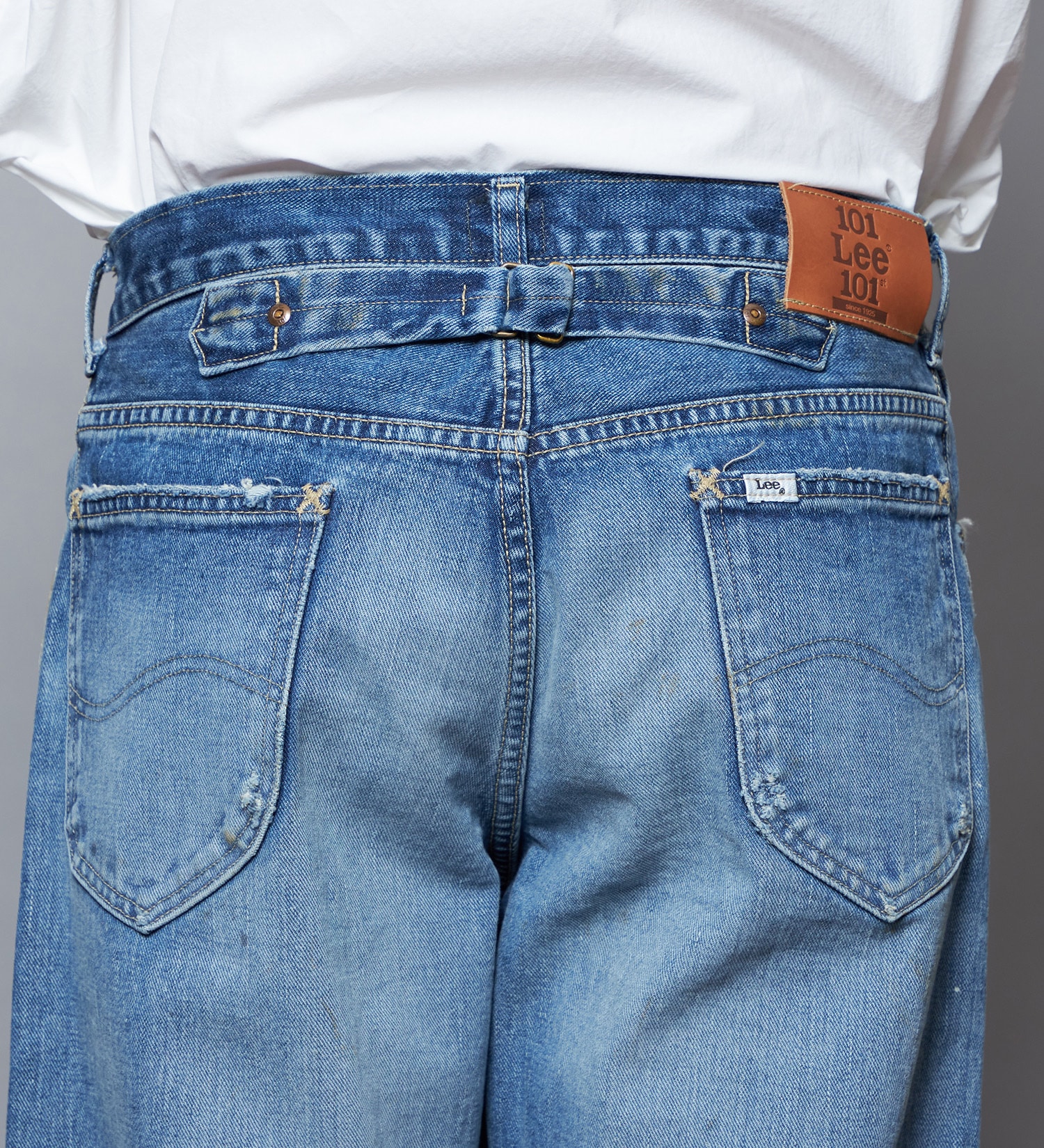 Lee(リー)の【予約】【101 101周年記念特別モデル】ANNIVERSARY 101-Z RIDERS JEAN ストレートデニムパンツ セットアップ可|パンツ/デニム/ジーンズパンツ/メンズ|中色ブルー