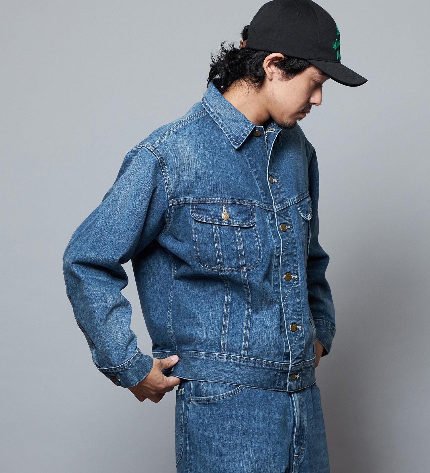 Lee(リー)の【予約】【101 101周年記念特別モデル】ANNIVERSARY 101-J RIDERS JACKET デニムジャケット セットアップ可|ジャケット/アウター/デニムジャケット/メンズ|中色ブルー