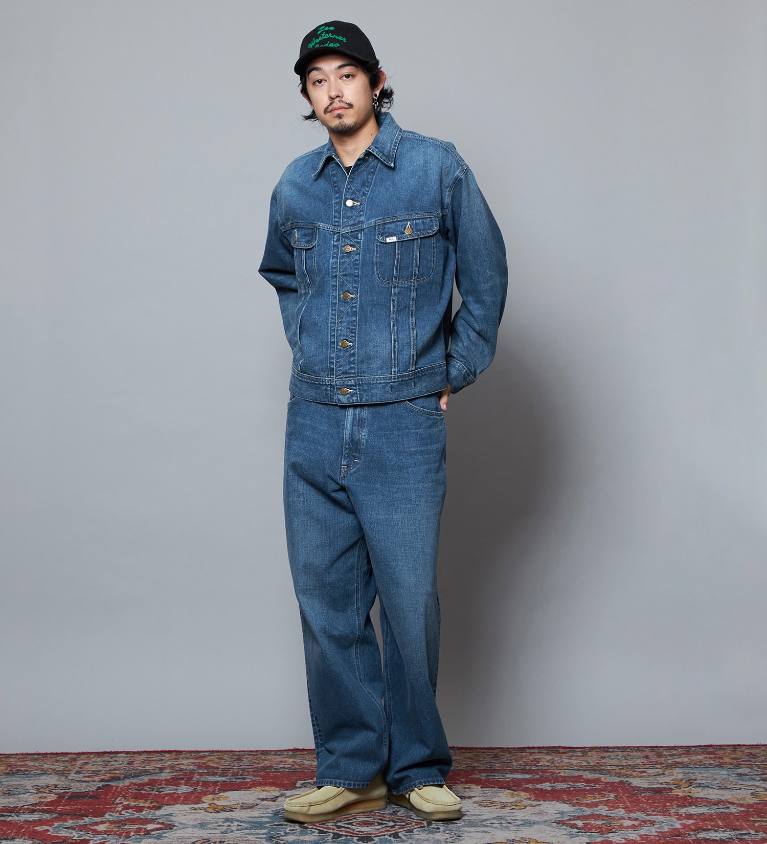 Lee(リー)の【予約】【101 101周年記念特別モデル】ANNIVERSARY 101-J RIDERS JACKET デニムジャケット セットアップ可|ジャケット/アウター/デニムジャケット/メンズ|中色ブルー